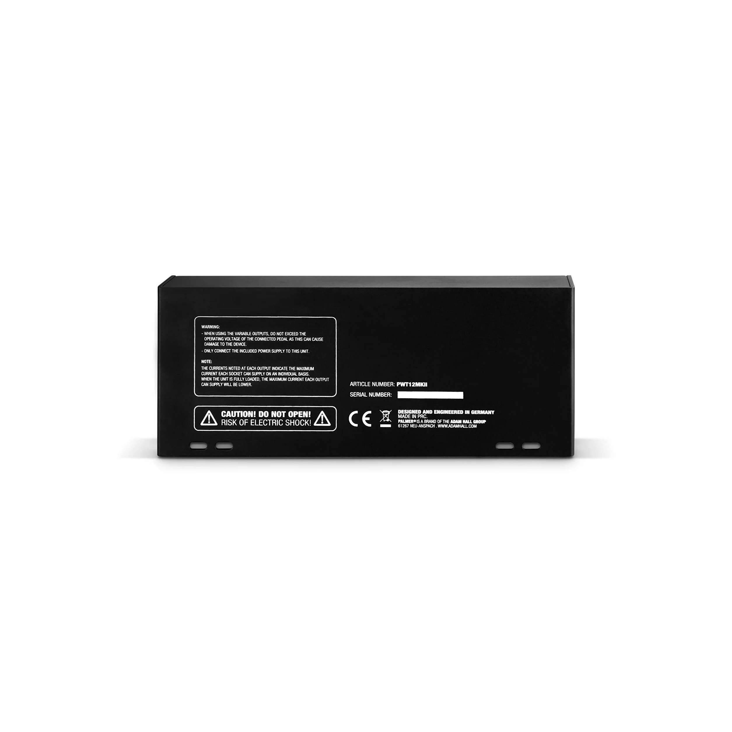 Palmer PWT 12 MK 2 - Fuente de alimentación universal para pedalera con 12 salidas