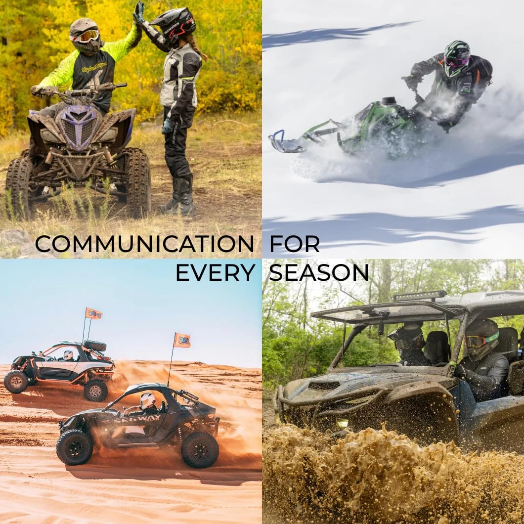 Cardo PACKTALK Edge Dúo Comunicación ATV para Moto de Nieve Side by Side