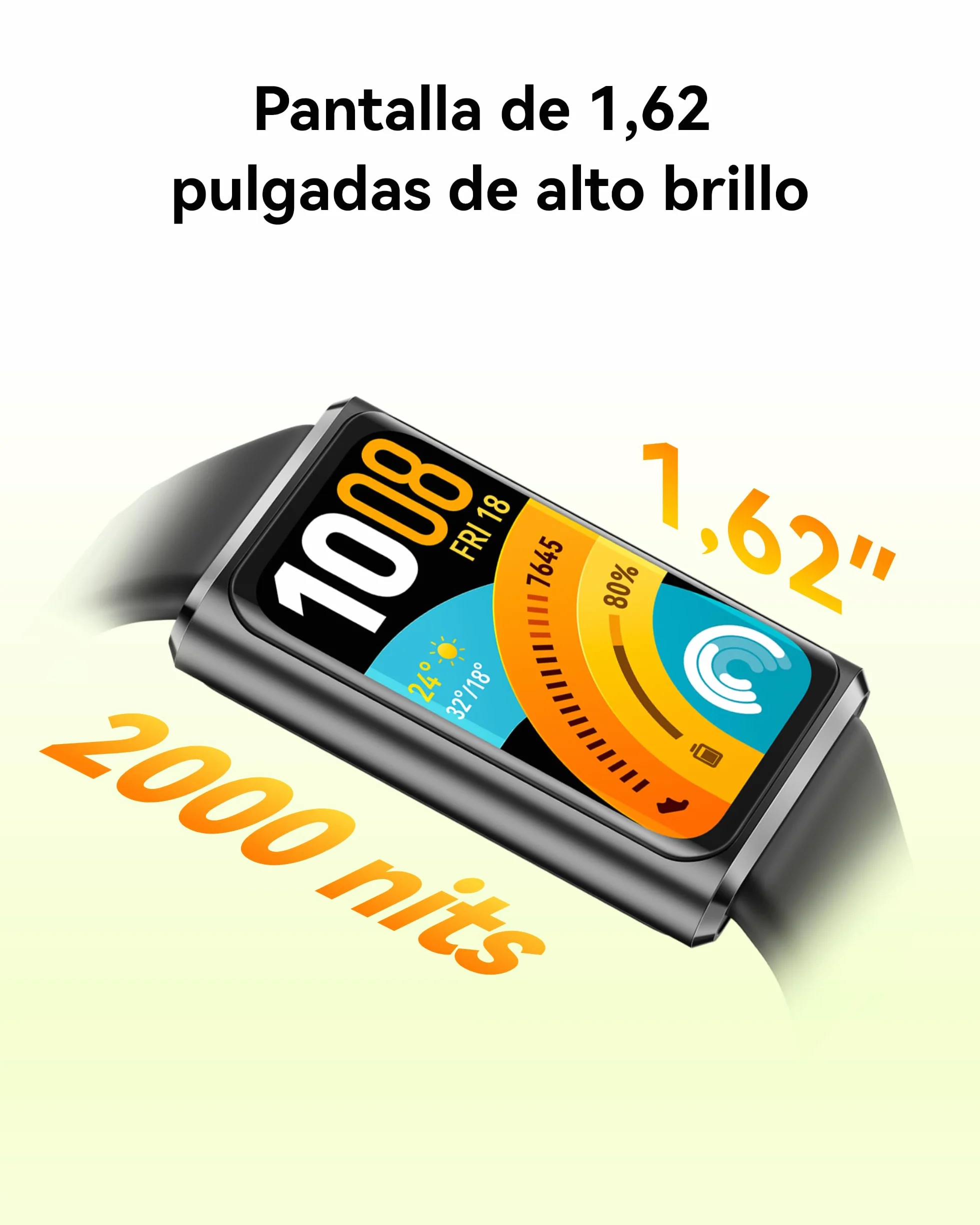 HUAWEI Band 11 Pro Smartwatch, 1,62″ AMOLED 2000 Nits, Posicionamiento GNSS Independiente, Frecuencia Cardíaca y SPO₂, Bienestar Emocional, 5 ATM Resistencia al Agua, Bluetooth, Android & iOS, Negro