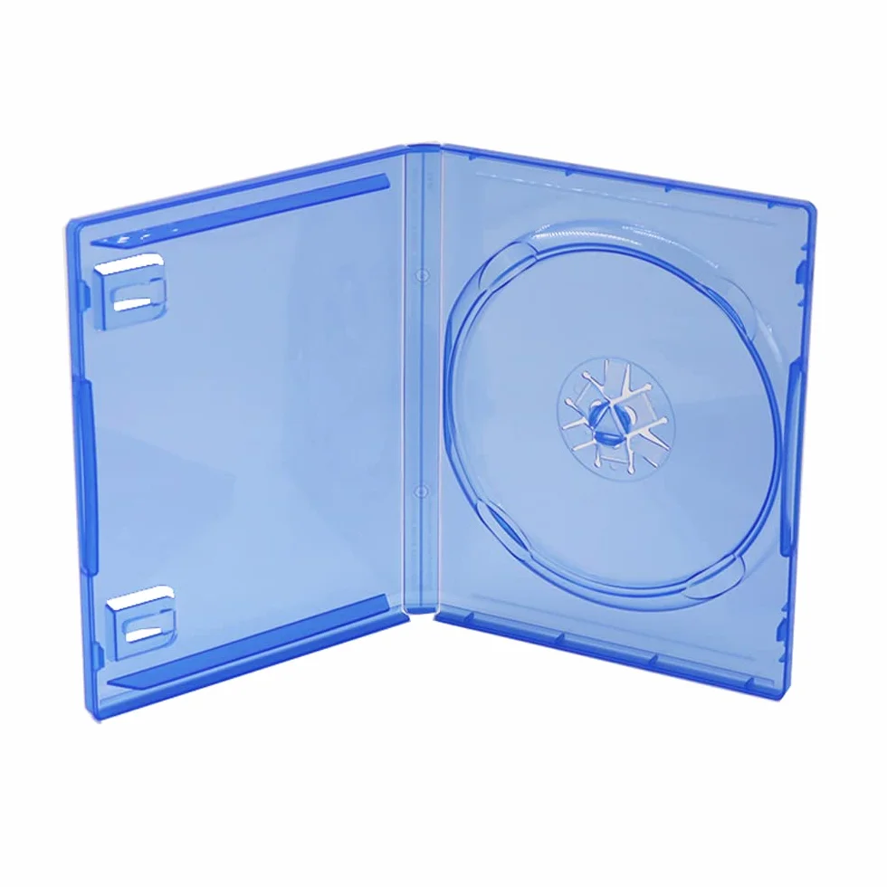 Genérico Caja Porta-CD Azul para PlayStation 5 (PS5) - Estuche de Repuesto para Disco Individual con Soporte Seguro para Juegos de PS5 - Solución Compacta y Ligera de Protección para Discos