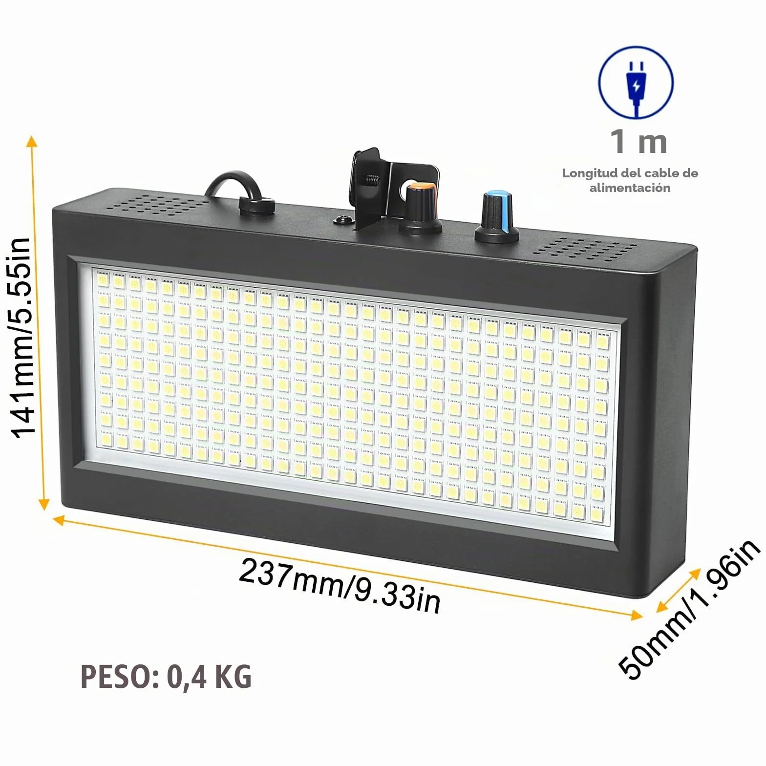270Led Mini Luz Estroboscopica Discoteca, Luces Estroboscópicas Blanco Discoteca Luz Flash de Discoteca para Casa, Flash Discoteca Luz Estroboscópica Luz Parpadeante Usar con Liquido Maquina de Humo