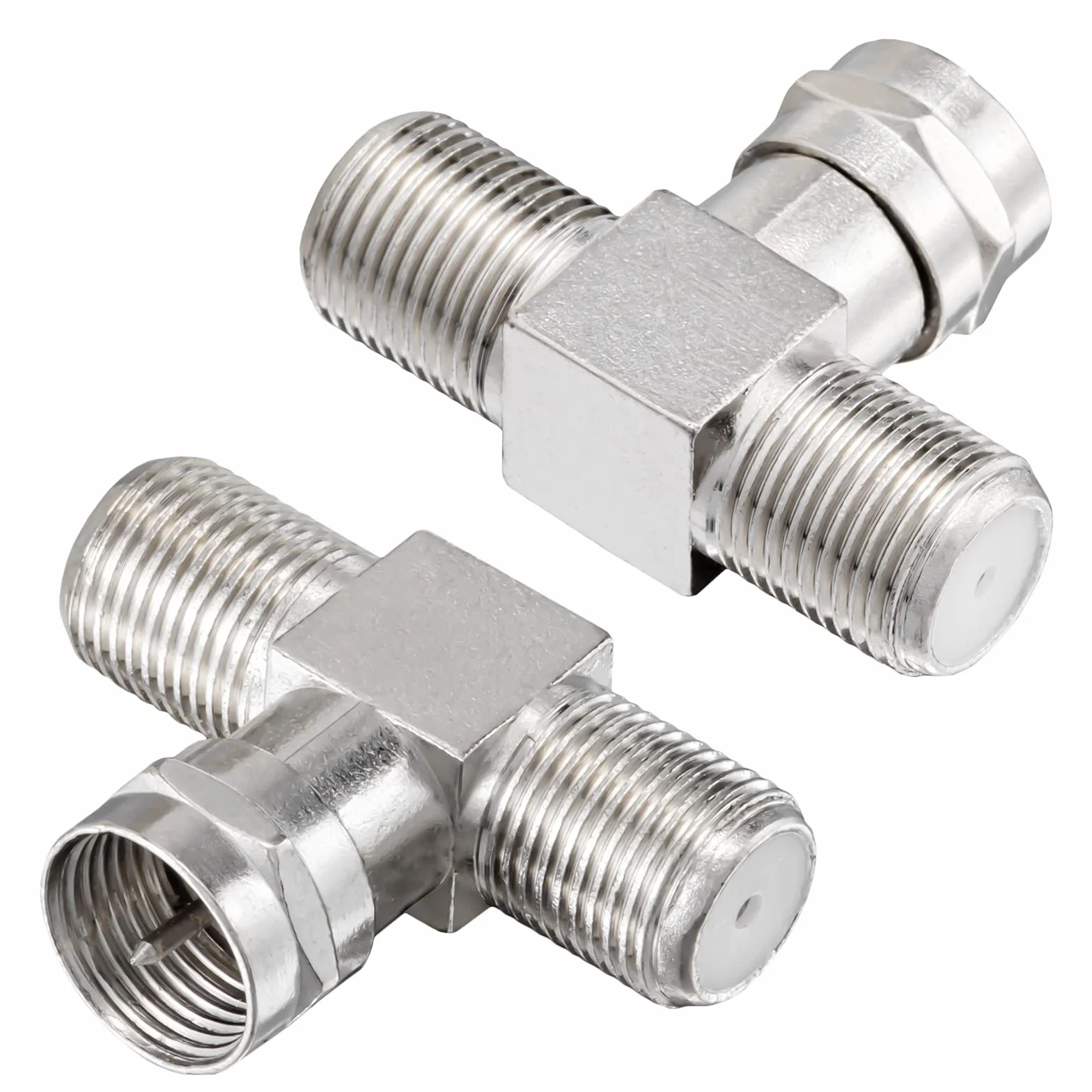 HB-DIGITAL Divisor de TV Sat-BK, distribuidor de cable en T, 2 vías, 2 vías, 5-2400 MHz, digital y analógico, satélite DVB-S2, FM FM, televisión por cable, DVB-C, adaptador de antena, 2 conectores F