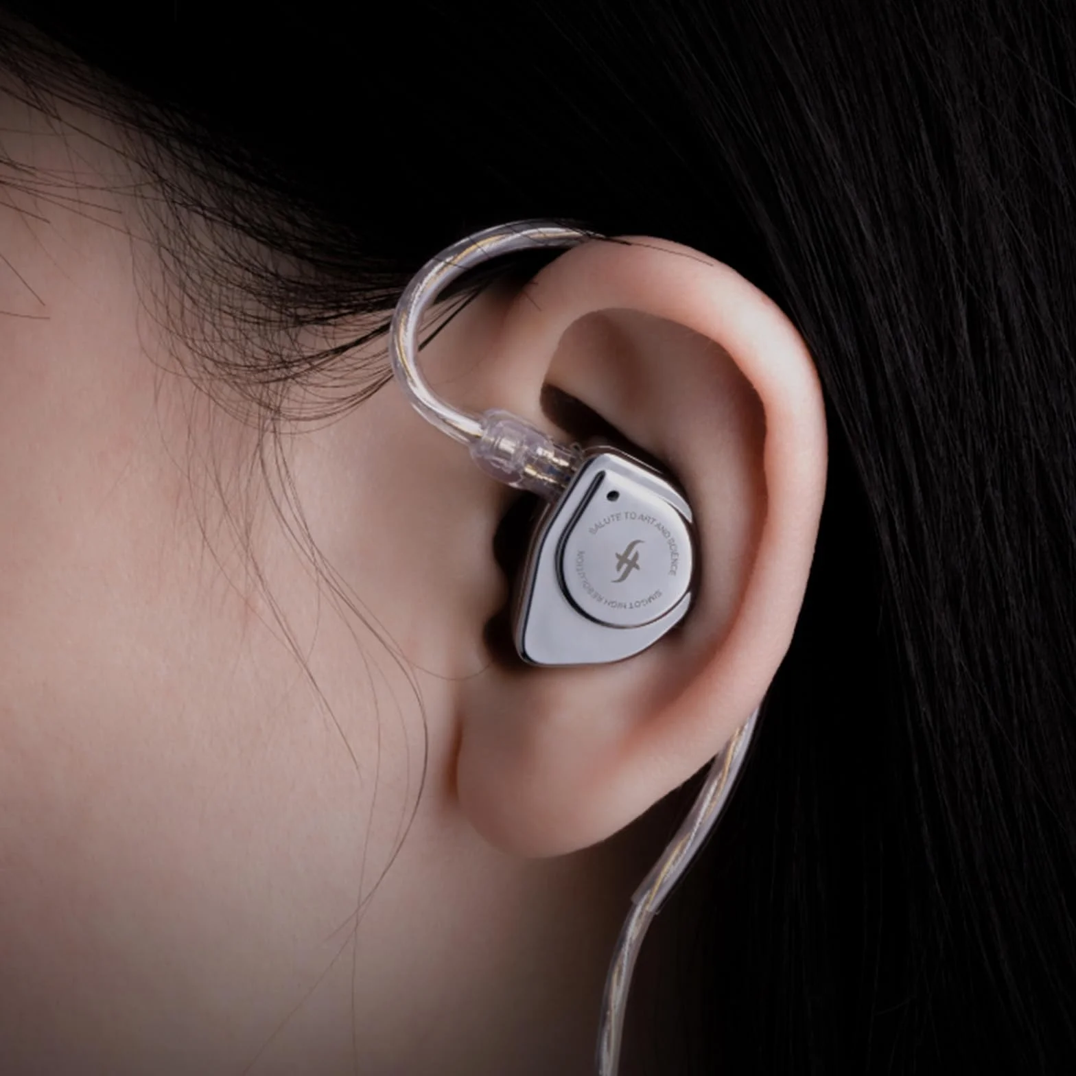 Linsoul SIMGOT EW200 - Auriculares intraurales con diafragma SCP de 10mm con Cuerpo de Metal, Cable OFC Chapado en Plata Desmontable de 0,78mm de 2 Pines para audiófilos músicos (EW200 Sin micrófono)