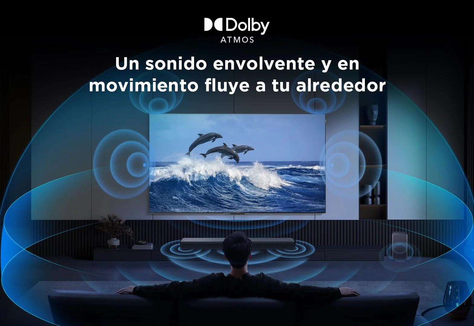 TCL S55HE Barra de Sonido 2.1 220W Subwoofer Inalámbrico Dolby Atmos DTS Virtual:X HDMI eARC Bluetooth 5.3