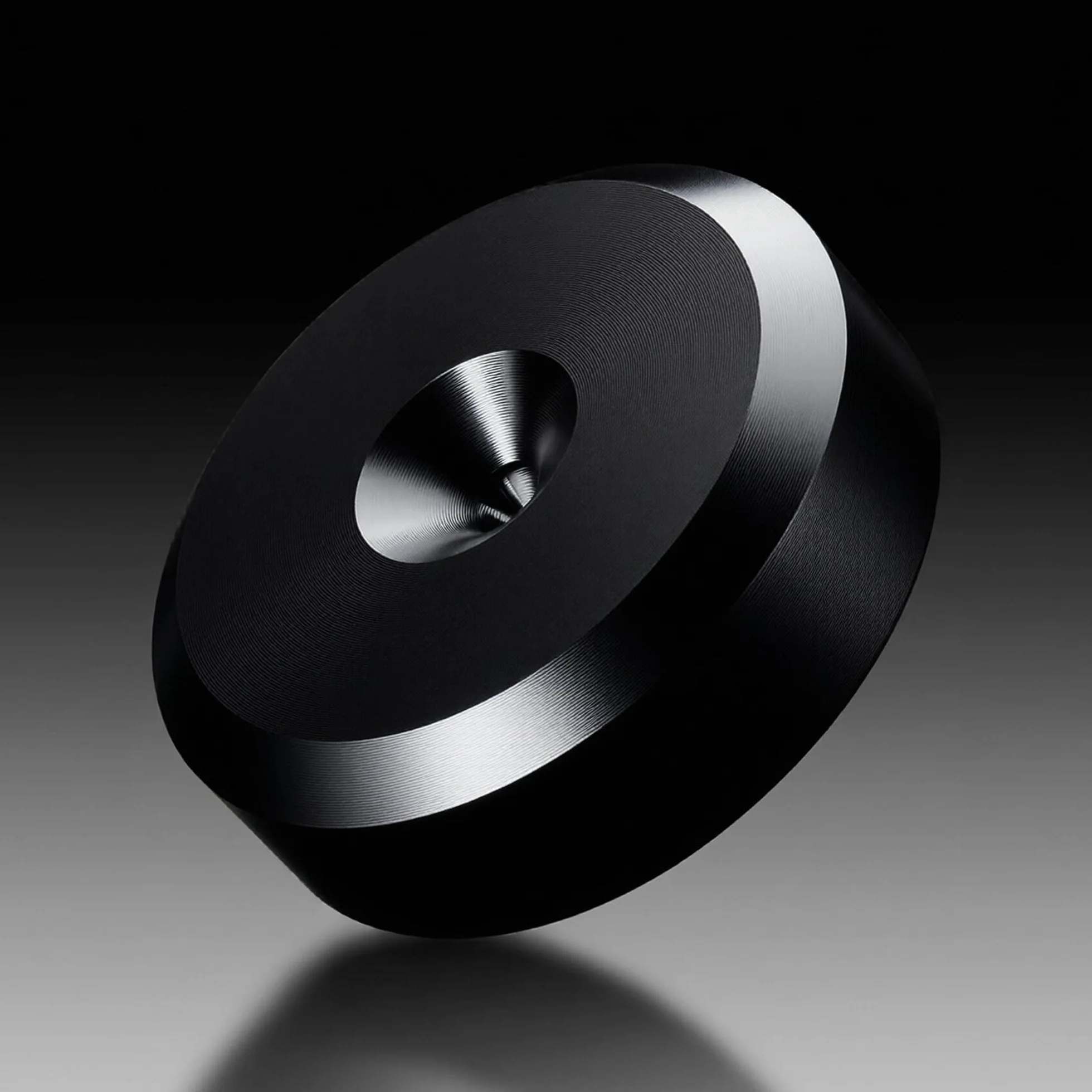 Almohadillas para altavoces PrecisionGeek Juego de 4 piezas 20 mm diámetro 7 mm grosor aluminio negro