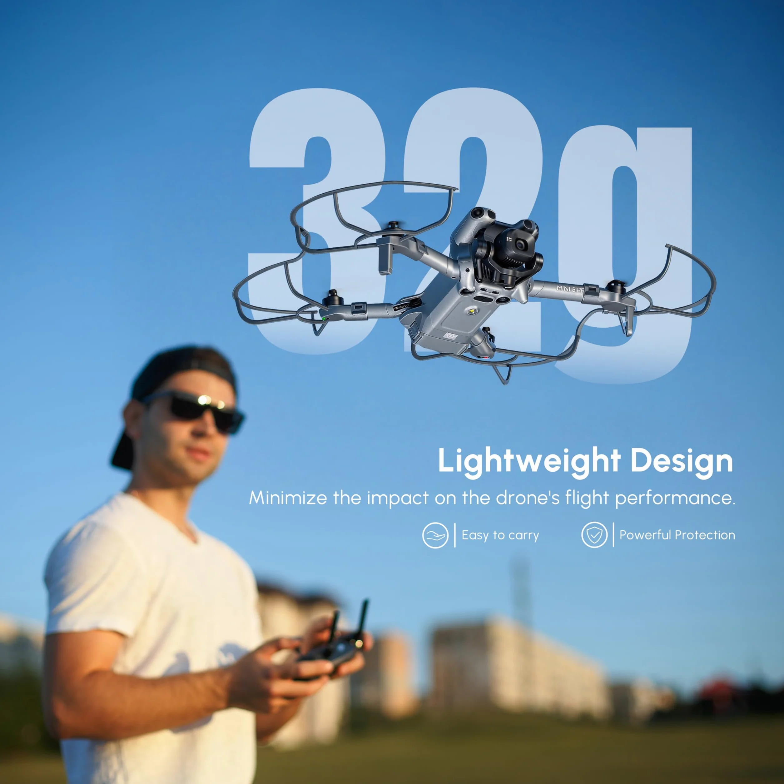 STARTRC Mini 5 Pro Propellerschützer,Flugsicherheit Anti Kollisions Propellerschutz für DJI Mini 5 Pro Zubehör Schnellverschluss(SOLO hélices)