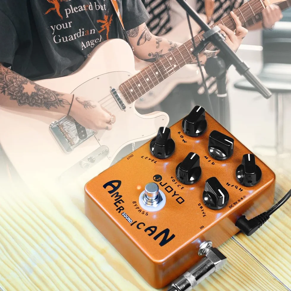JOYO American Pedal de efecto de sonido funciona de limpio a impulsado y simula amplificadores para reproducir el sonido de 57 amplificador de lujo (JF14)