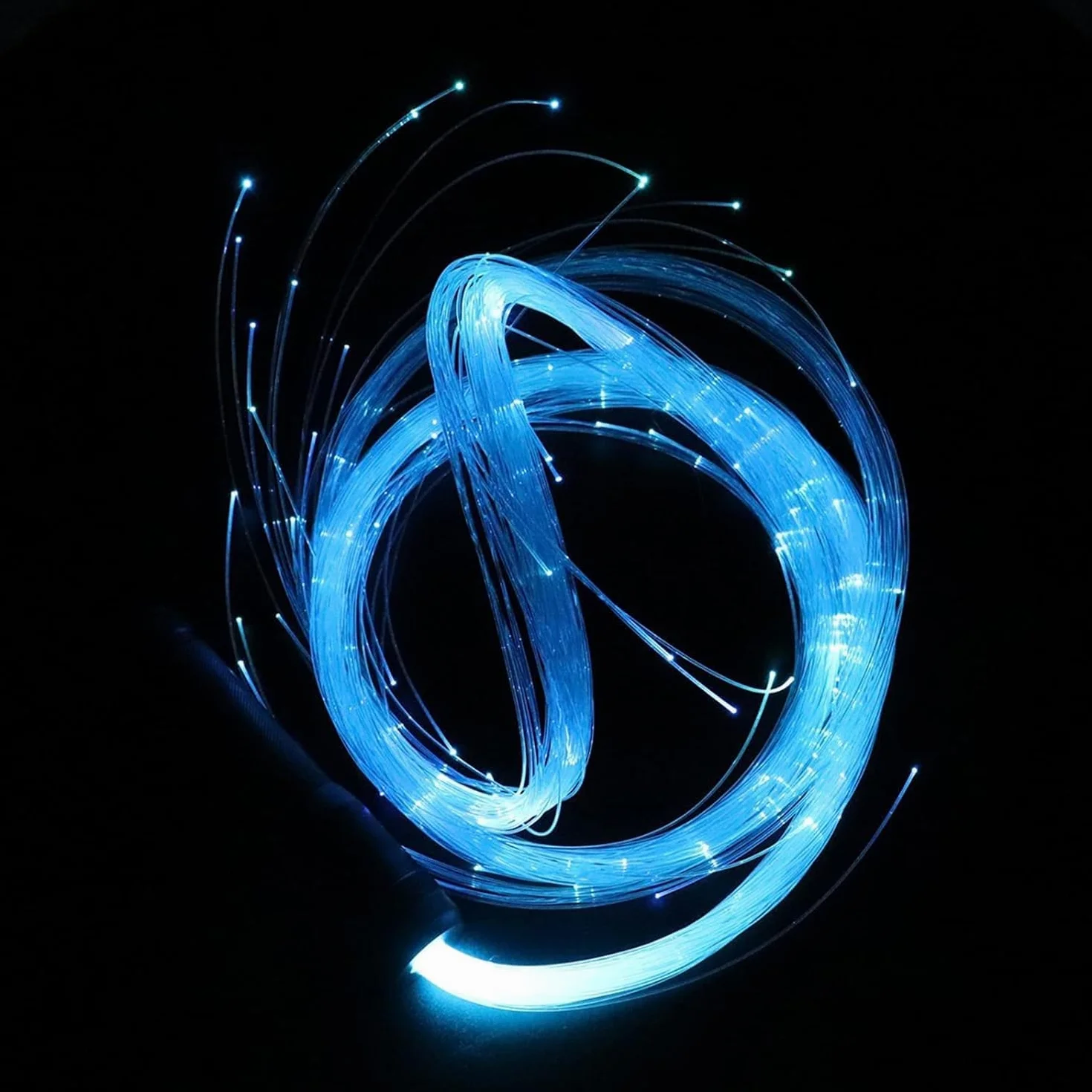 ELzEy Látigo de fibra óptica Whip Lights LED Space Whip Dance Fantásticas luces de fibra óptica for bailes, fiestas y espectáculos de luces (modelo de batería) para espectáculos fiesta EDM Festival de