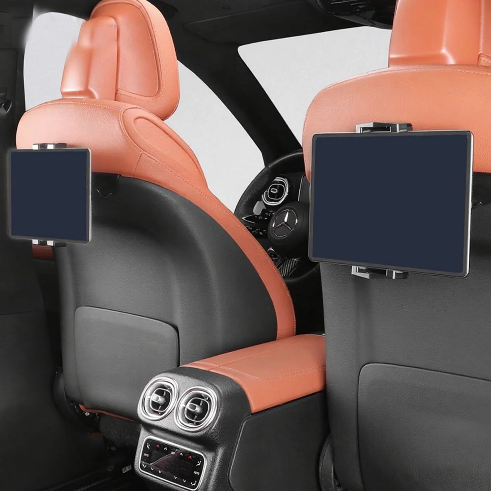 KUNGKIC Soporte para tablet de coche para Mercedes-Benz C-Class E-Class GLC extensible, reposacabezas universal, rotación de 360°, 1 pieza