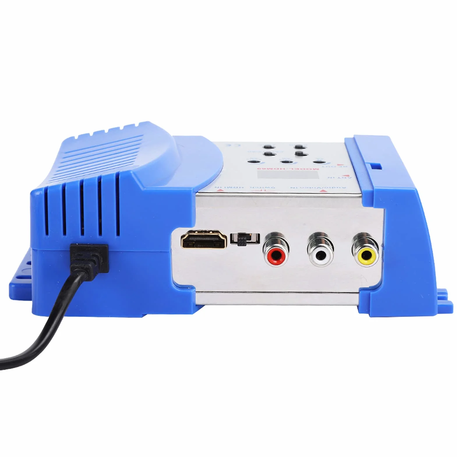 Bewinner Convertidor RF Modulador HDMI, Adaptador Demodulador VHF UHF SDR Compuesto Coaxial Modulador RF Digital para Formato PAL NTSC para HDMI, Convertidor AV a RF para TV