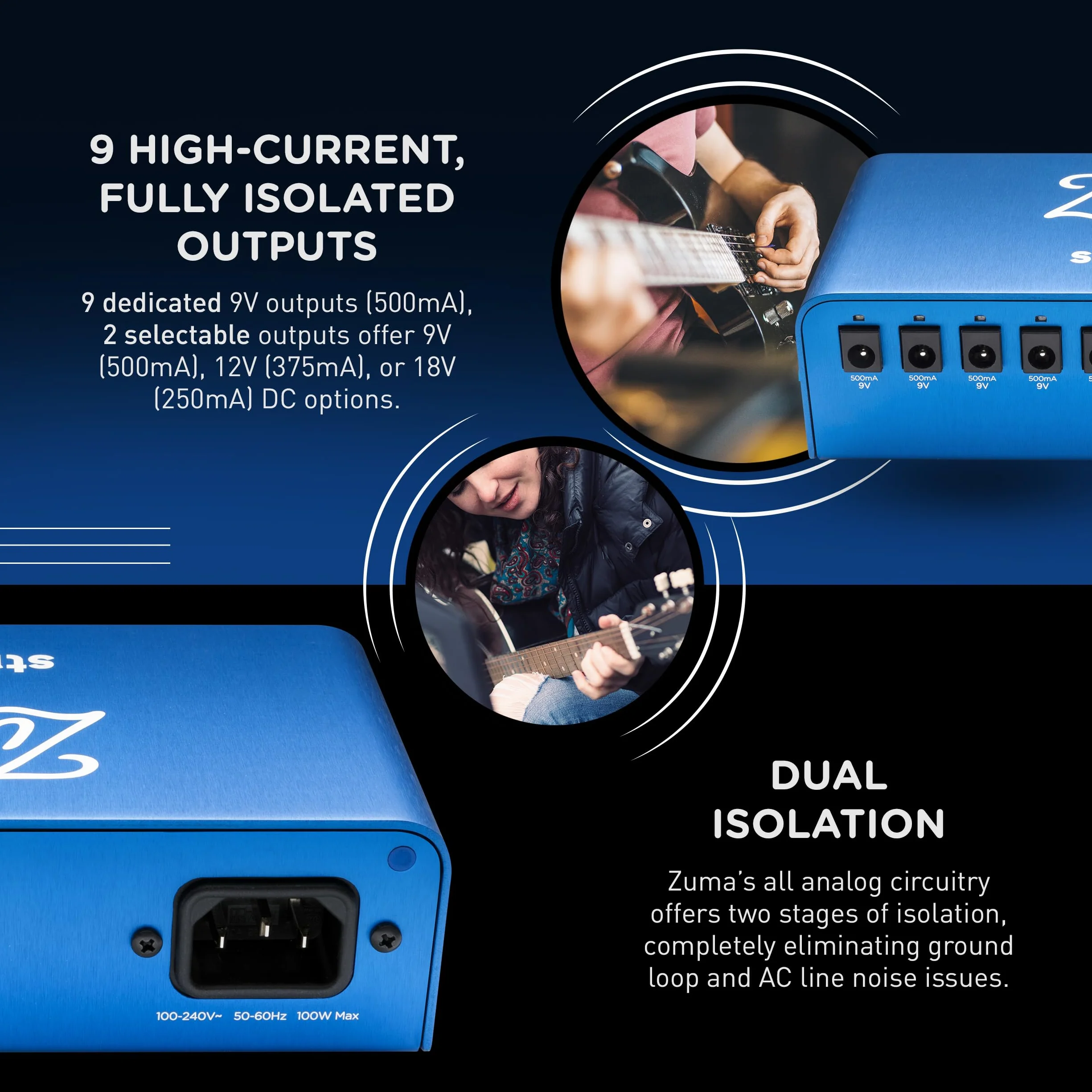 Strymon Zuma pedal de efectos alimentador