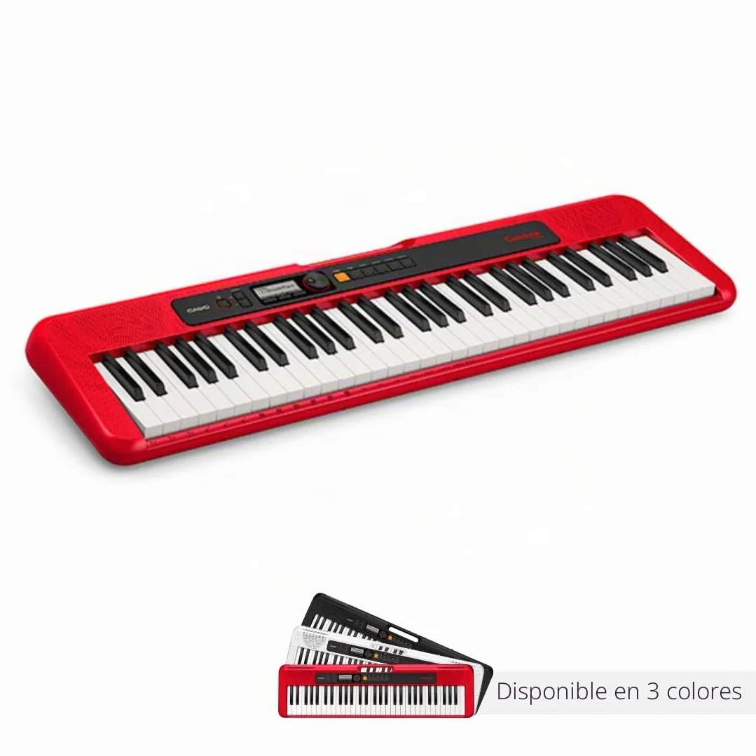 Casio CT-S200RD - Teclado de piano, Rojo