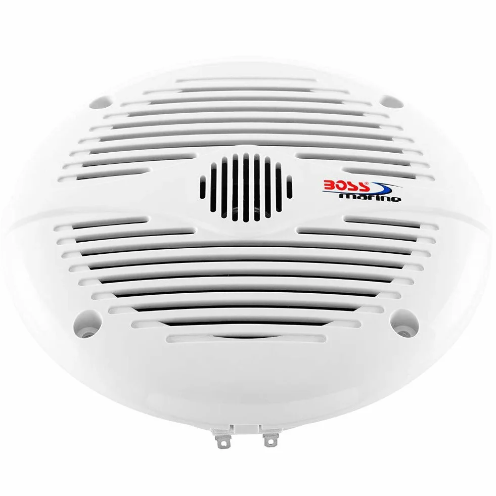 2 Altavoces Marinos Compatible con Boss Audio MR60W 2 vias 6.5" 16.50 cm 165 mm 100 vatios rms 200 vatios máx Barco Piscina mar Impermeable, Pareja + 5 Stickers Gratis