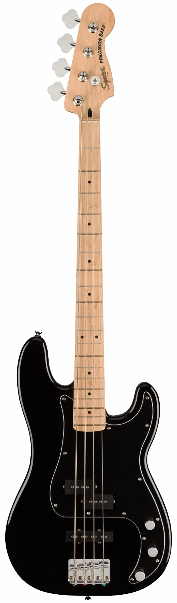 Squier by Fender Affinity Precision Bass Pack, diapasón de arce, negro, bolsa de trabajo, Rumble 15 EU