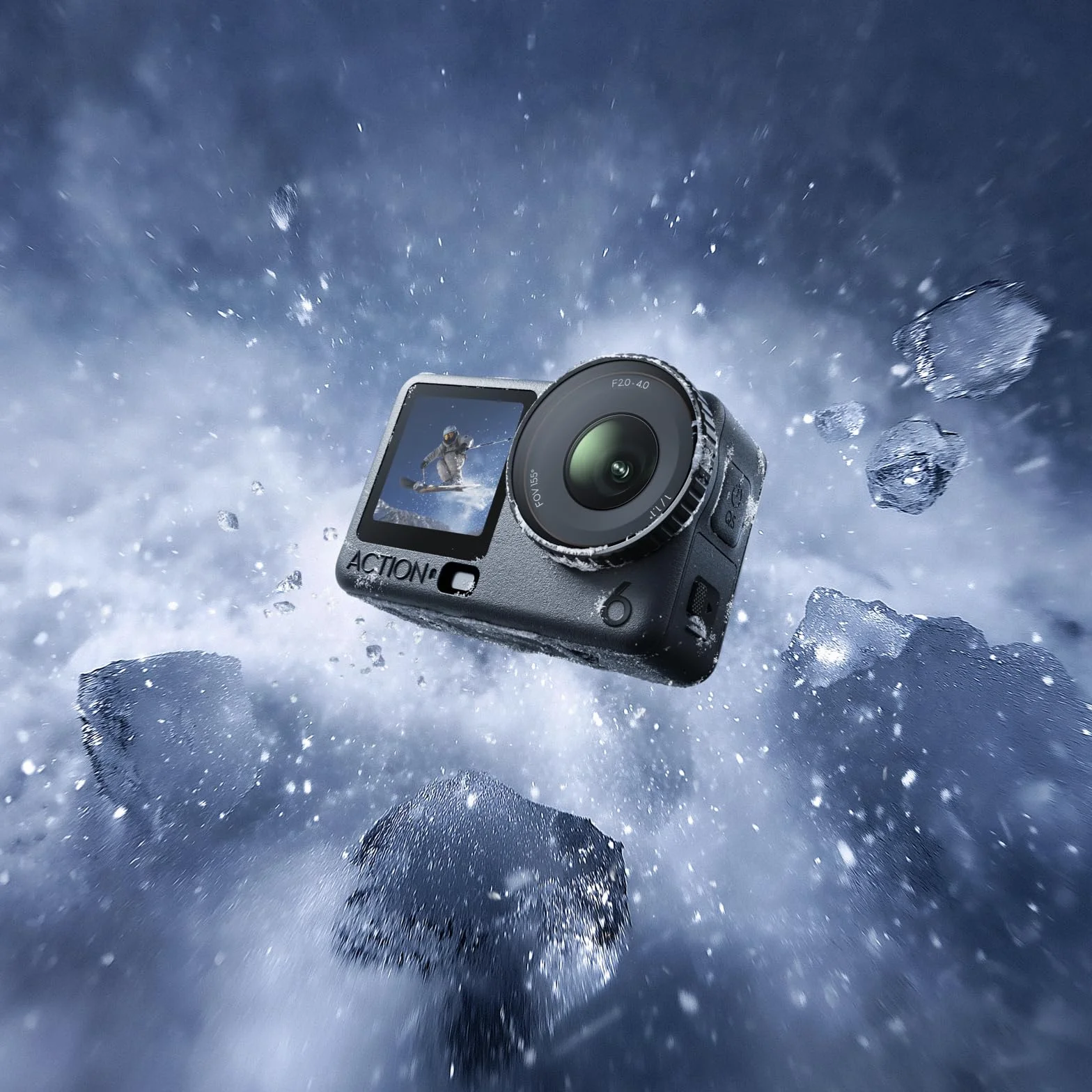 DJI Osmo Action 6 Pack Estándar Cámara de Acción 8K Sensor 1/1.1 Pulgadas Apertura Variable Batería 4 Horas