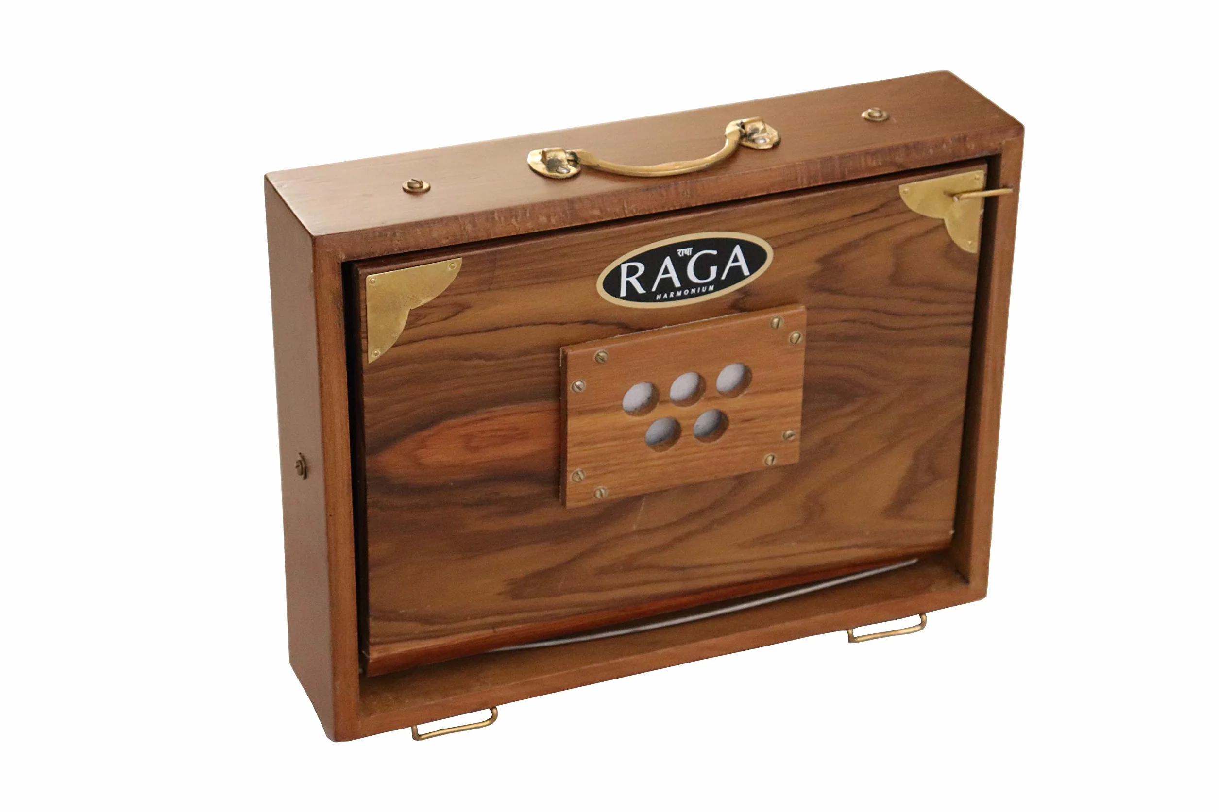 Shruti Box Raga Mini, modelo profesional, madera KAIL, escala de DO a DO (DO3 a DO4), 30 x 22 x 8,5 cm, peso de 2,5 kg, ajuste de 440 Hz (432 Hz bajo pedido)