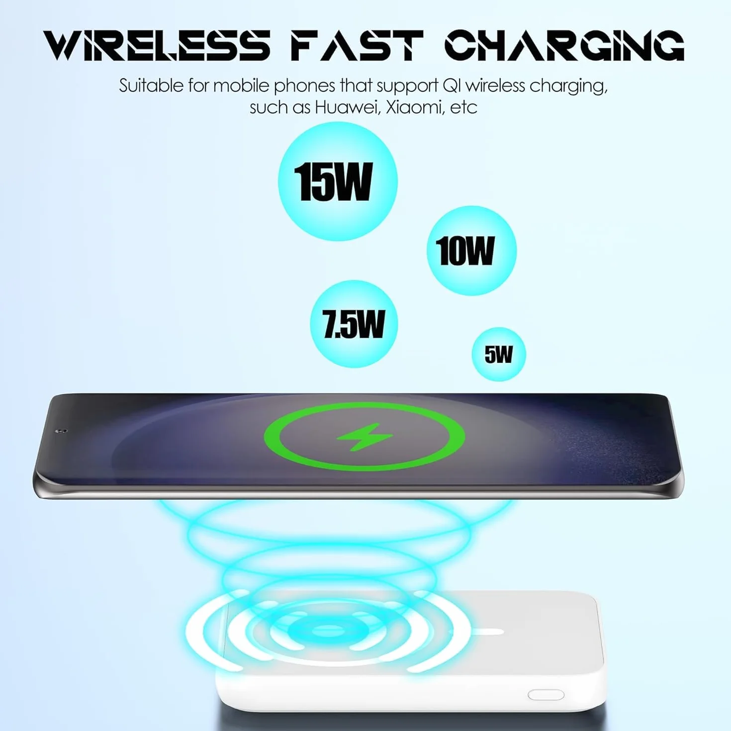 Power Bank 10000mAh Magnetic Wireless 20W Carga Rapida USB C Bateria Portatil iPhone 17/16/15/14/13/12 Series