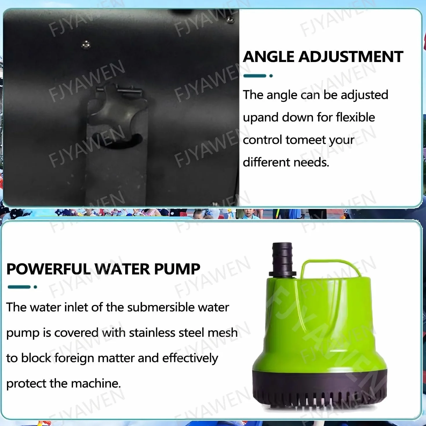 1000w Máquina De Efecto De Espuma con Trípode Y Bomba De Agua, (Cabezal Agitador Arriba/Abajo), Salida De Espuma De 20㎡/Min (Distancia De Chorro De 6-10m), Fiesta Discoteca Navidad
