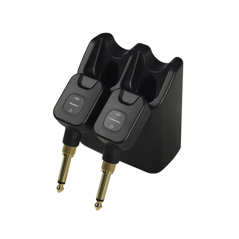 Sistema inalámbrico para guitarra M-Vave SWS11 de 5.8 GHz: Transmisor y receptor digital para guitarra y bajo eléctricos