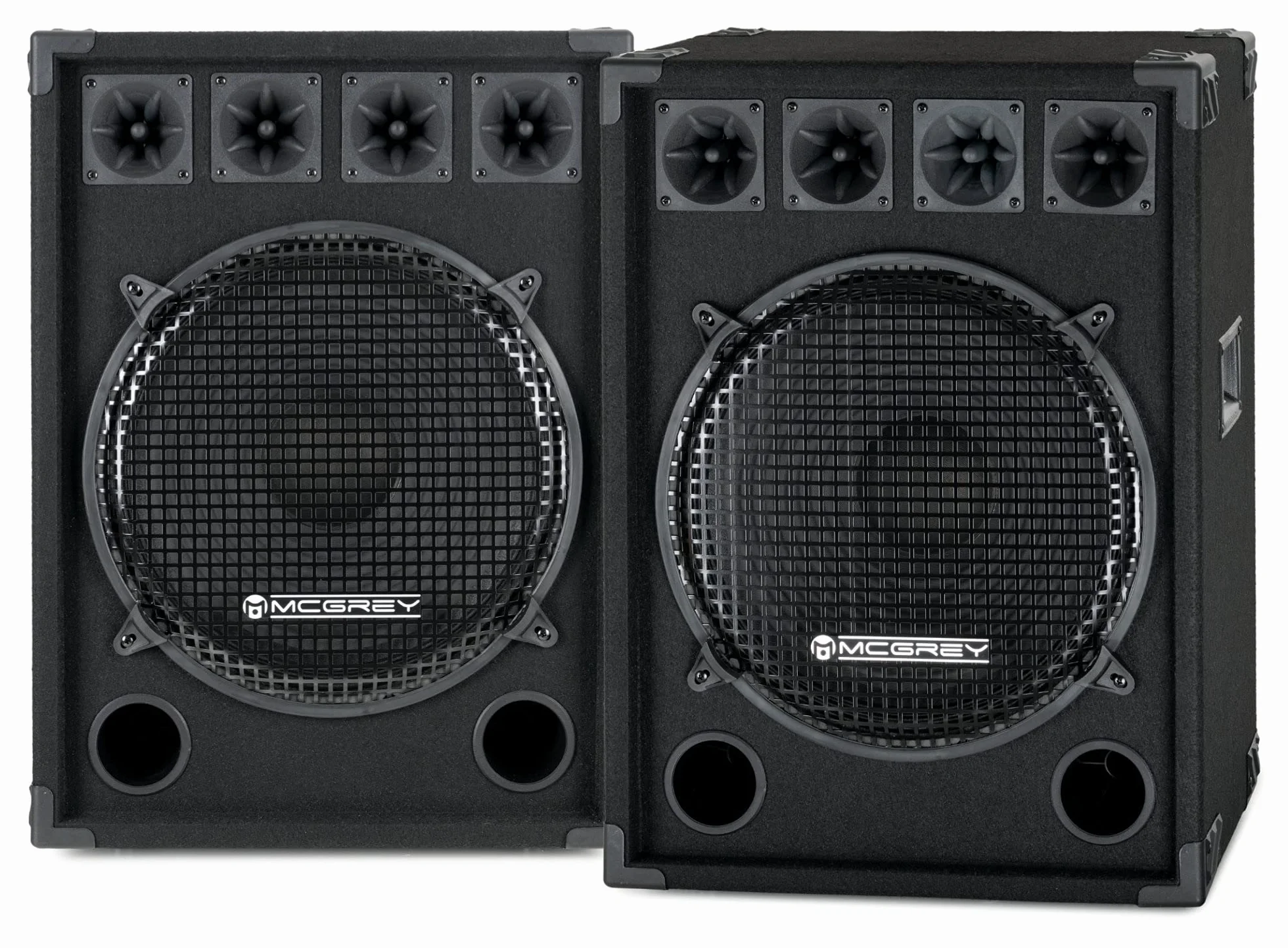 McGrey DJ-1522 Pareja de Altavoces para DJ o Sala de Fiesta 2 x 800W