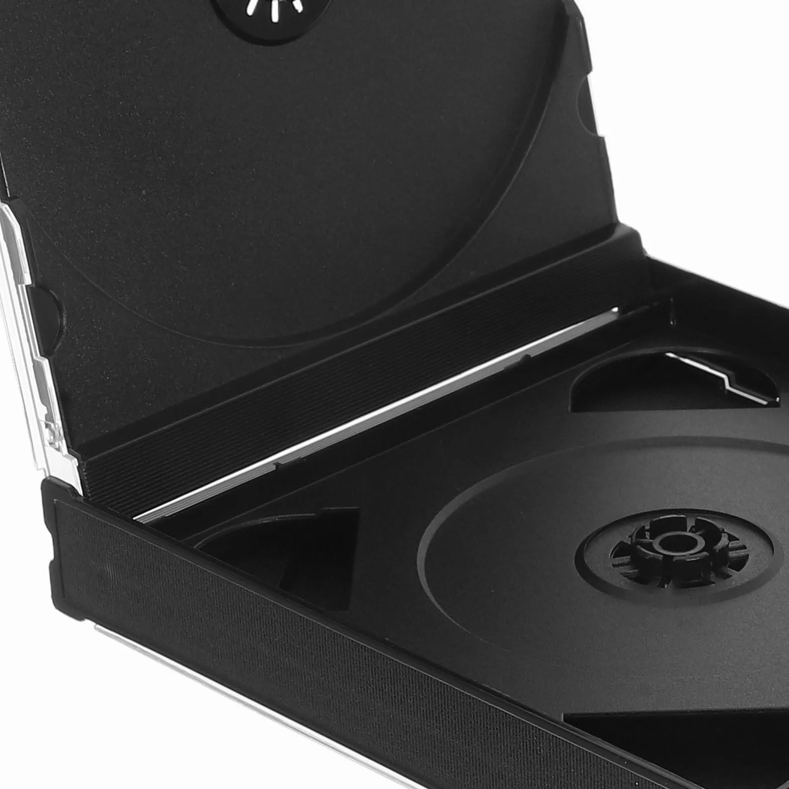 Cajas de Almacenamiento para CD Transparentes de Plástico, Compactas y Reutilizables, Pack de 2 Unidades para Oficina y Hogar