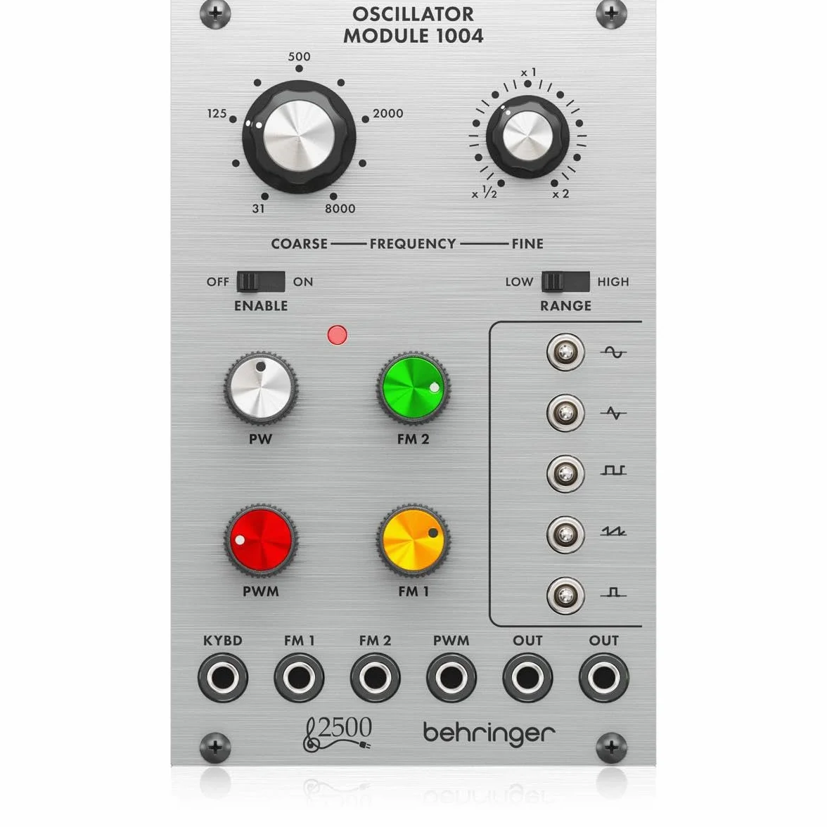 Behringer OSCILLATOR MODULE 1004 Legendario módulo VCO de doble núcleo de la serie 2500 para Eurorack