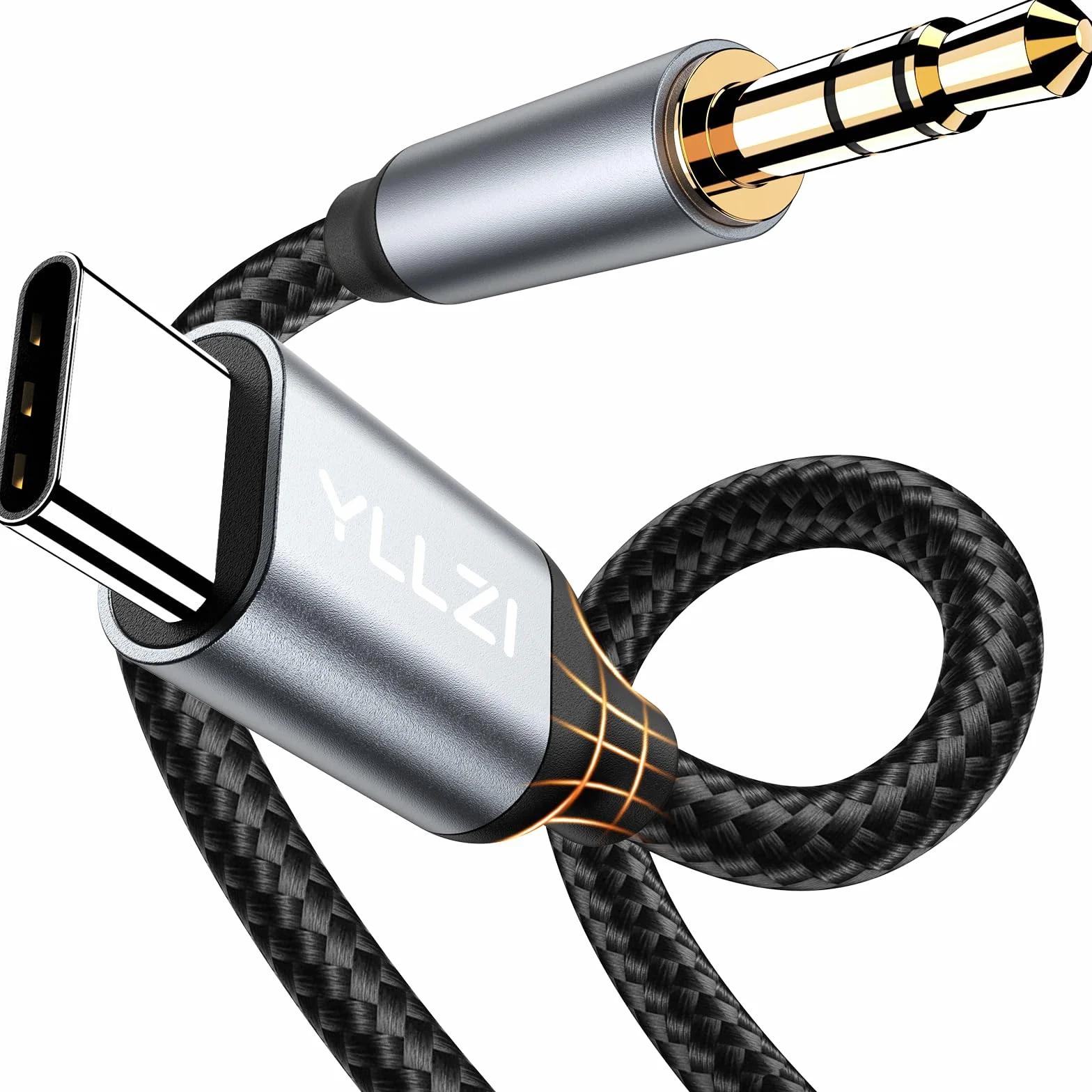 Cable USB C a Aux 1.2M, Jack 3.5 mm Audio para iPhone 17 16 15, Galaxy S25/S24/S23/S22/Note 20