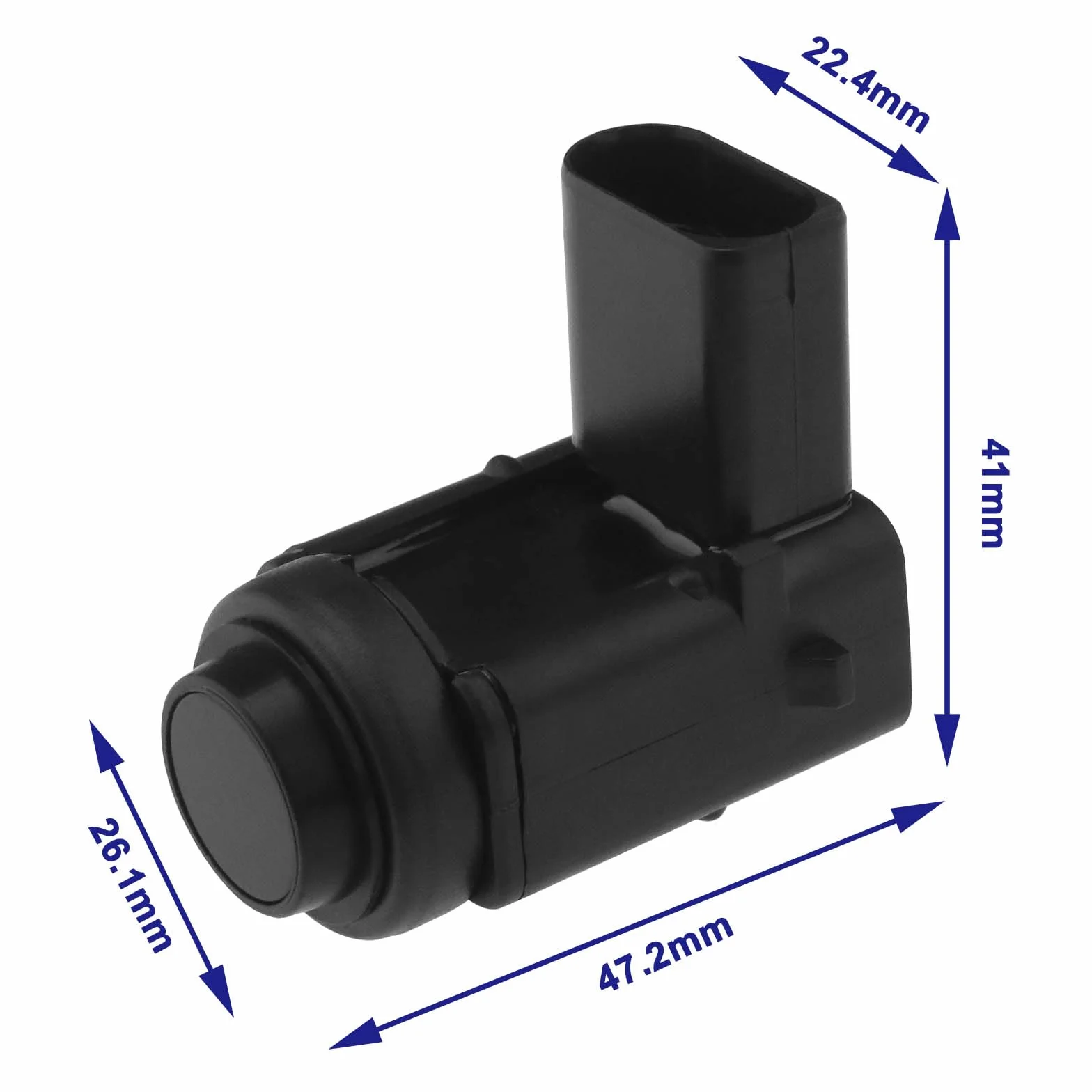 Sensor de estacionamiento PDC Delantero y Trasero para automóvil 1U0919275 Compatible con Audi Q7 Compatible con VW Jetta 2005-2010 Compatible con VW Touareg 2004-2010 Negro