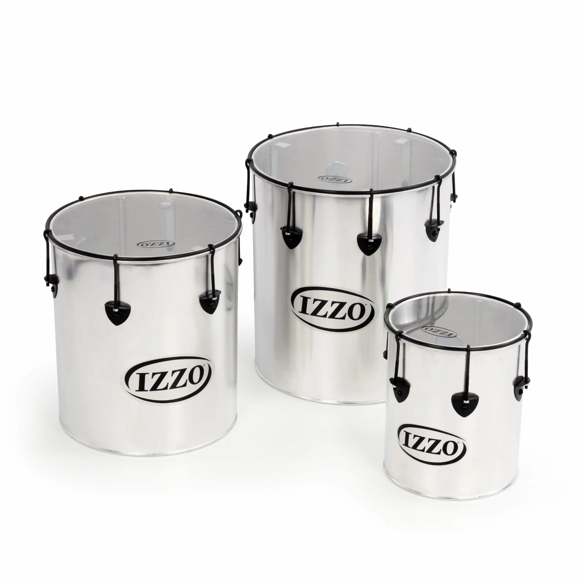Percussion Plus pp780 Samba drums en plata mate acabado (Set de 3)