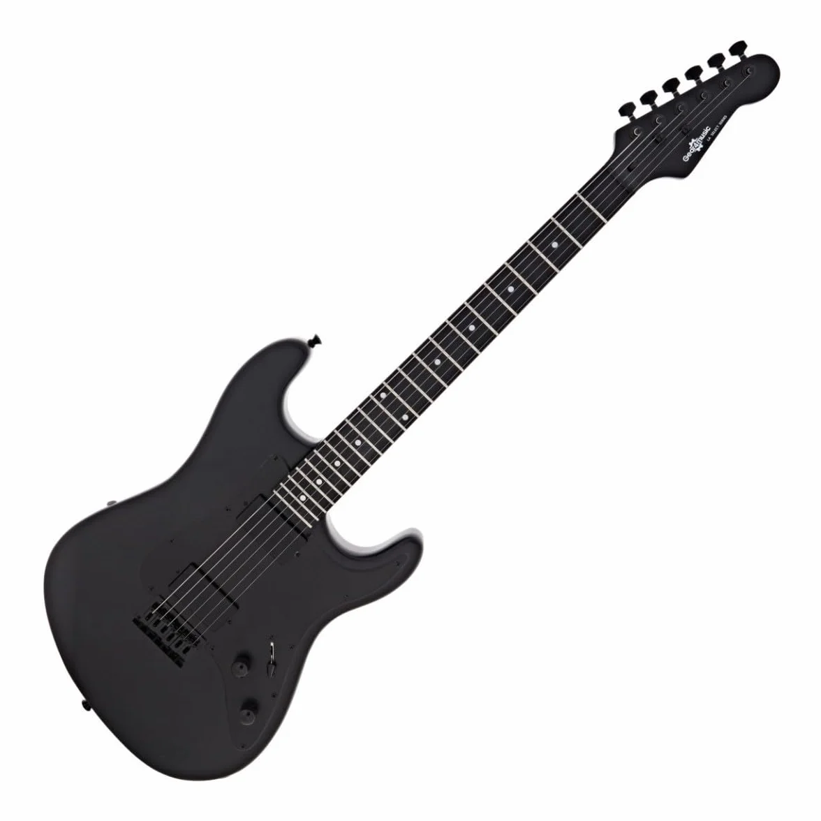Gear4music LA Select Guitarra Eléctrica con Accesorios, Blackout