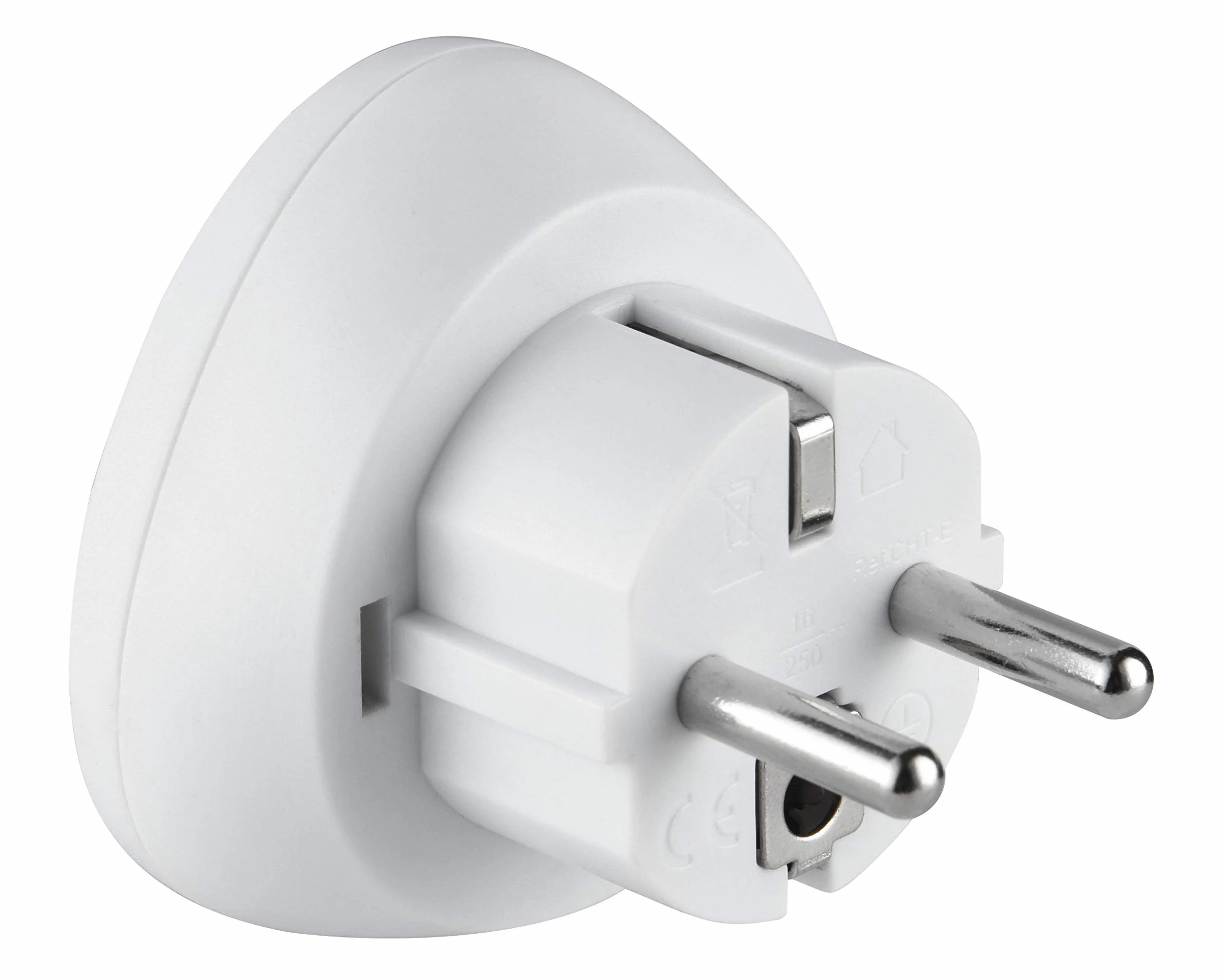 Electraline Adaptador de Viaje UK a Francia/Europa Blanco 70058