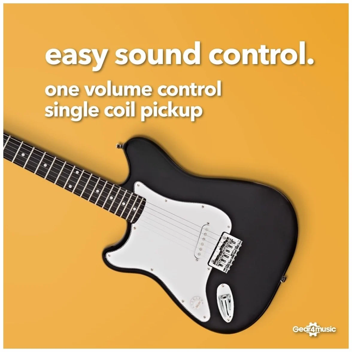 VISIONSTRING Guitarra Eléctrica Zurda 3/4 Tamaño Guitarra Starter Pack con Amp para Niños y Principiantes
