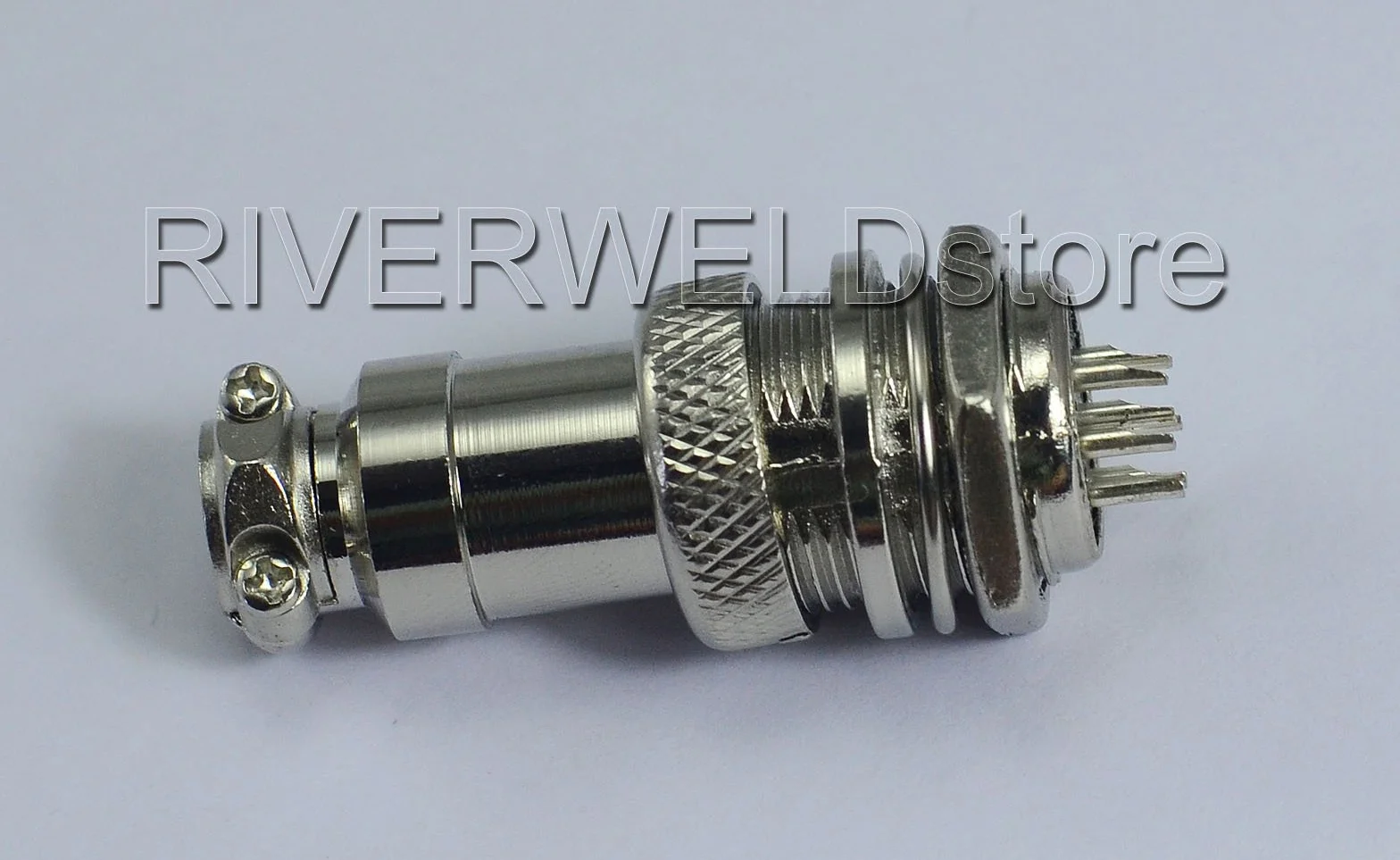 RIVERWELD 7 pines Conector hembra Enchufe de la aviación 16-7P Hombre + Mujer Metal Bloqueo automático 1Set