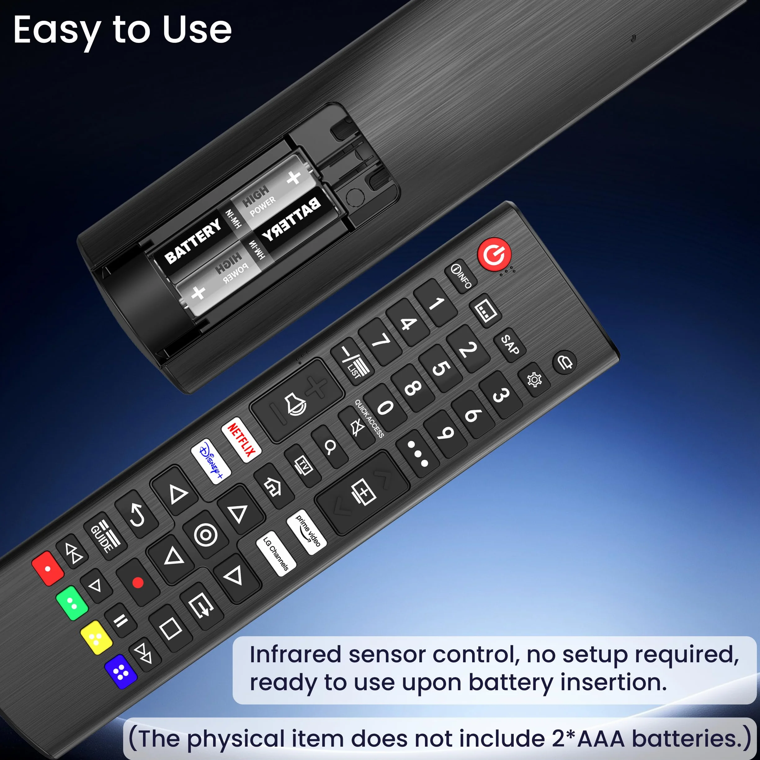 Mugust Universal Mando a Distancia para LG Smart TV AKB75095308