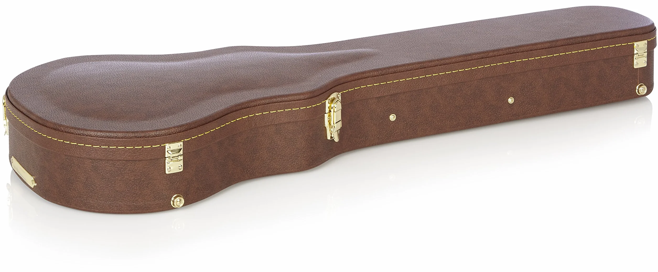 Gator Cases Estuche Deluxe de Madera para Guitarras Eléctricas Les Paul; Exterior Marrón (GW-LP-Brown)