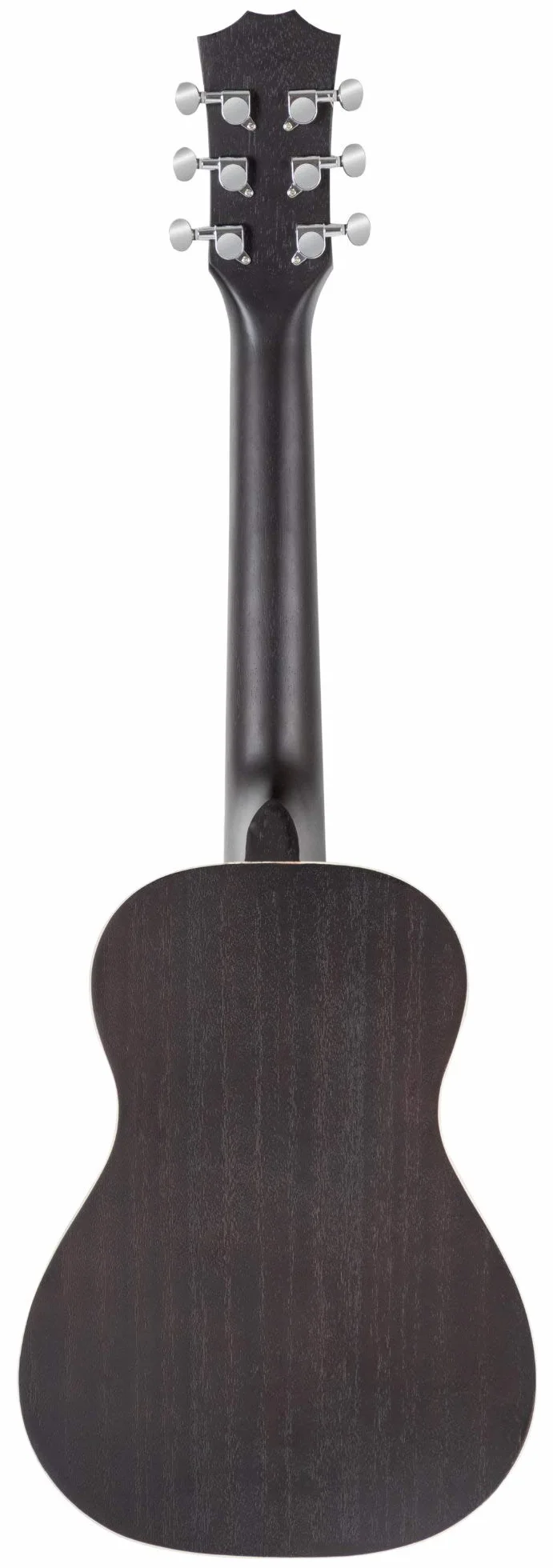 Rocktile G-10 BK Guitarlele Negra - Guitarra acústica en formato de viaje - Tapa: Cedro - Fondo y aros: Caoba - Mástil: Okoume - Escala: 51 cm - Acabado abierto en negro