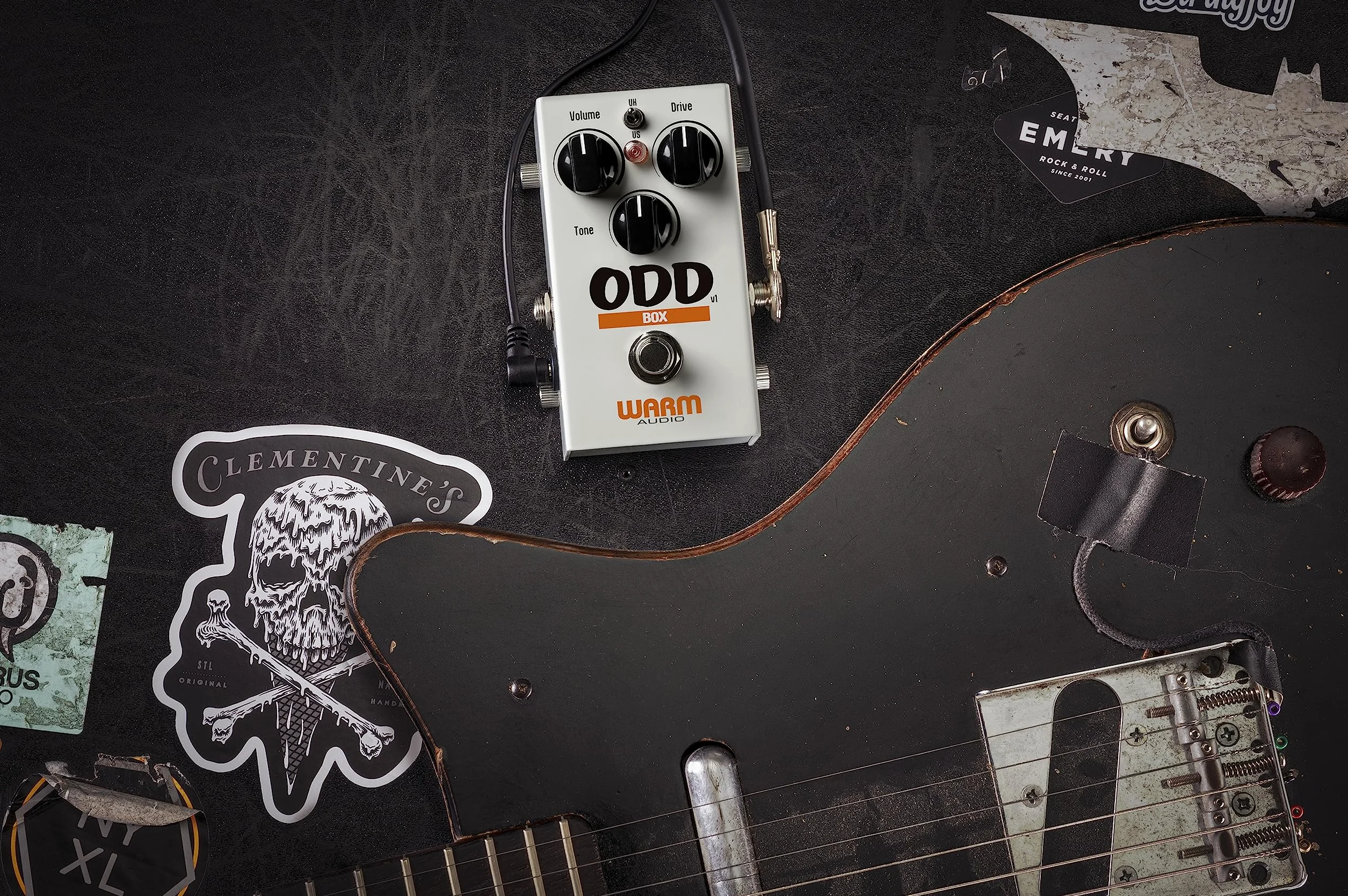 Warm Audio ODD Box V1, pedal Over Drive Disorder (sonido "cranked amp", calidad boutique compacta, op-amp TLO82CP, carcasa de acero con recubrimiento de polvo, circuito true-bypass).