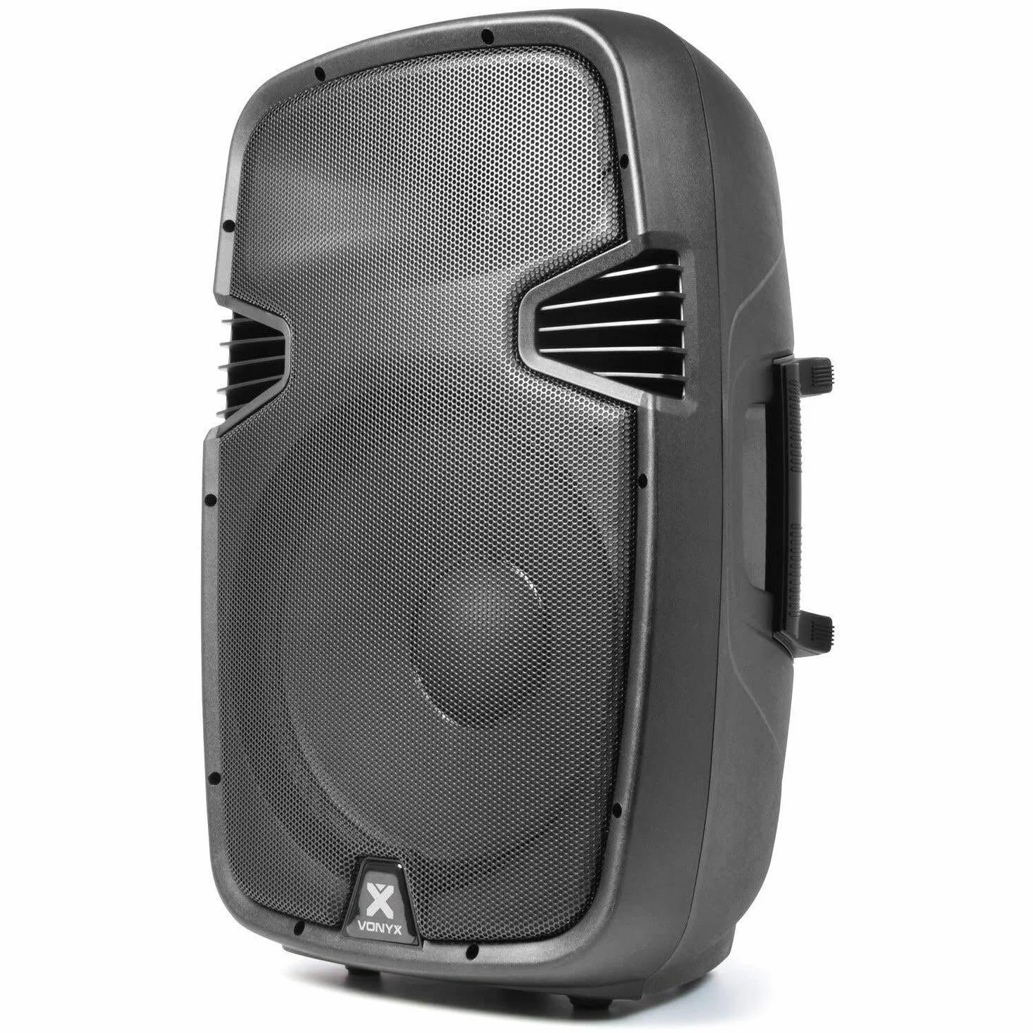 Vonyx SPJ-1500A - Altavoz Activo de 800 W con woofer de 15 Pulgadas, Entrada de micrófono y de línea, Carcasa Robusta de ABS, Salida de Linea, DJ's, músicos, actuaciones y discursos