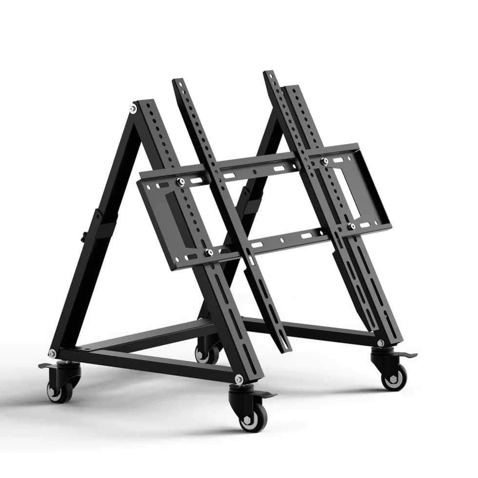 Soporte de TV móvil bajo para TV 26-65 pulgadas, altura ajustable, VESA 600x500, 50 kg