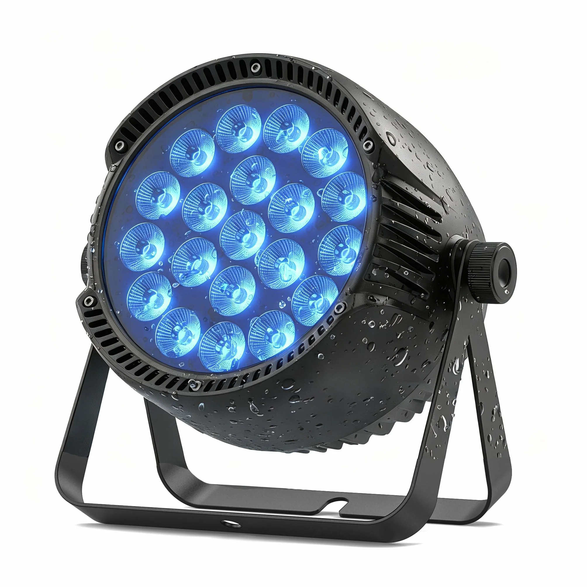 300W Par LED IP65 Impermeable, Foco Luz de Escenario RGBW, Luce de Disco DMX512, Luz de Fiesta, Ideal para Fiestas al Aire Libre y Conciertos en Días Lluviosos