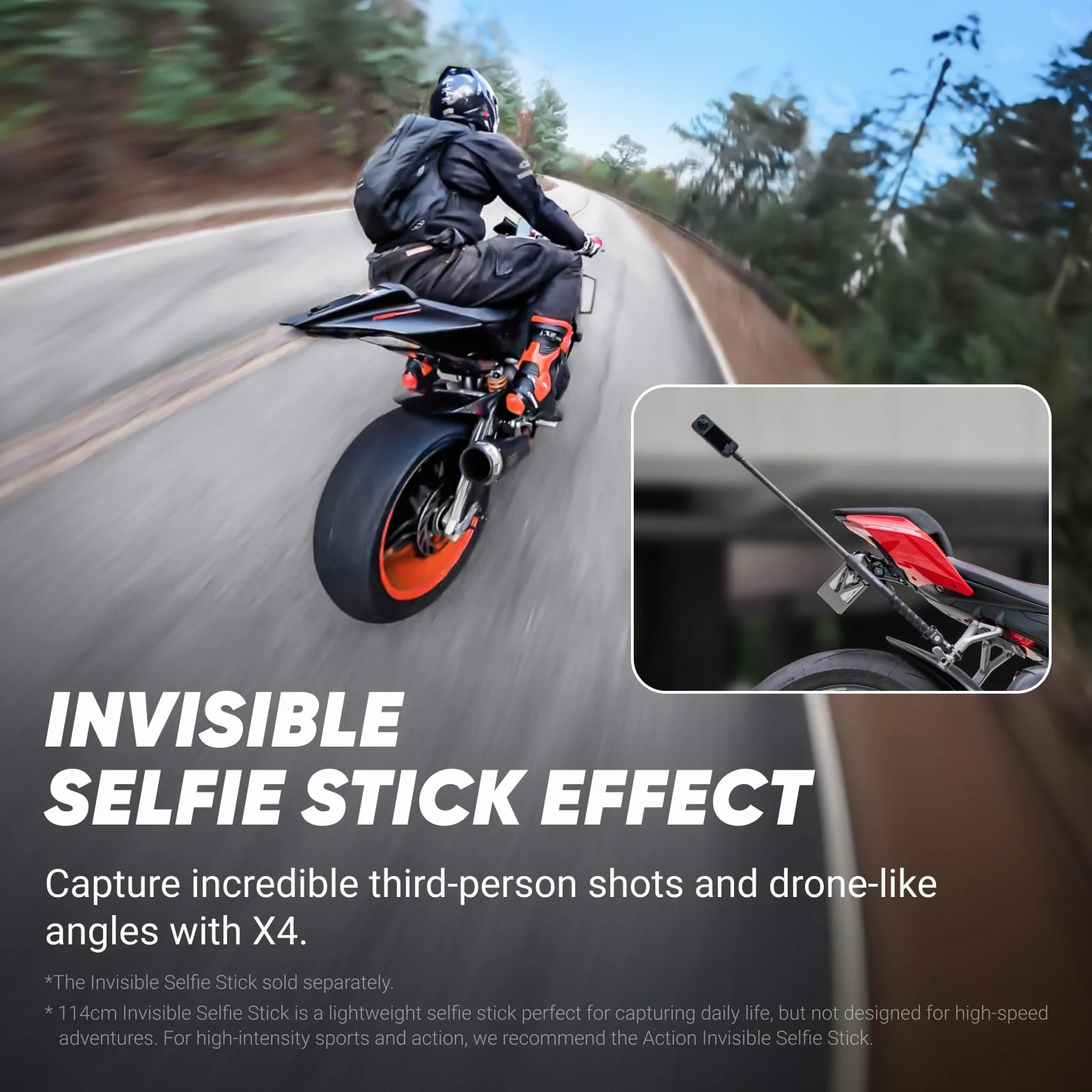 Insta360 X4 Paquete Estándar Cámara de Acción Impermeable 8K 360 Vídeo 4K Gran Angular Selfie Stick Invisible Batería 135 Min