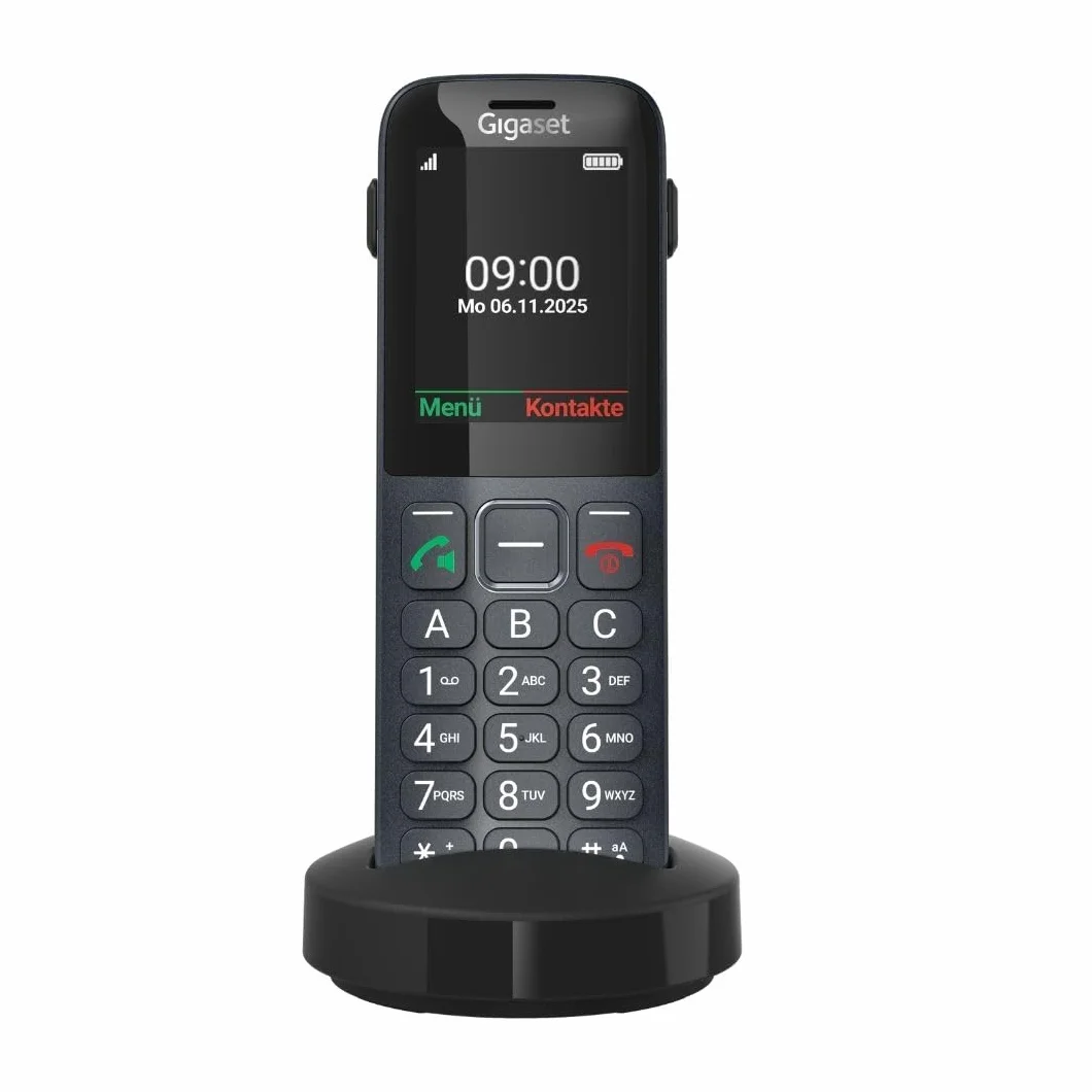 Gigaset Comfort 600 SIM Teléfono 4G Volte HD Pantalla Color 2,4" Bluetooth 5.0 Antracita