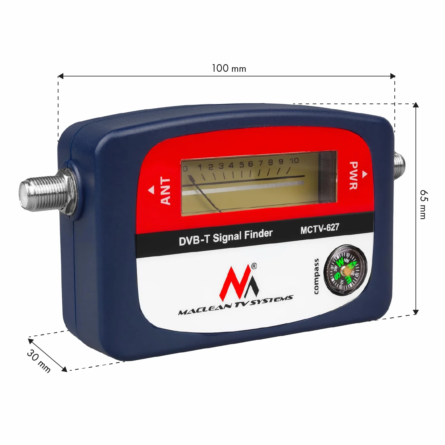 Maclean MCTV-627 - Localizador de señal terrestre DVB-T (VHF, UHF, TV, TNT)