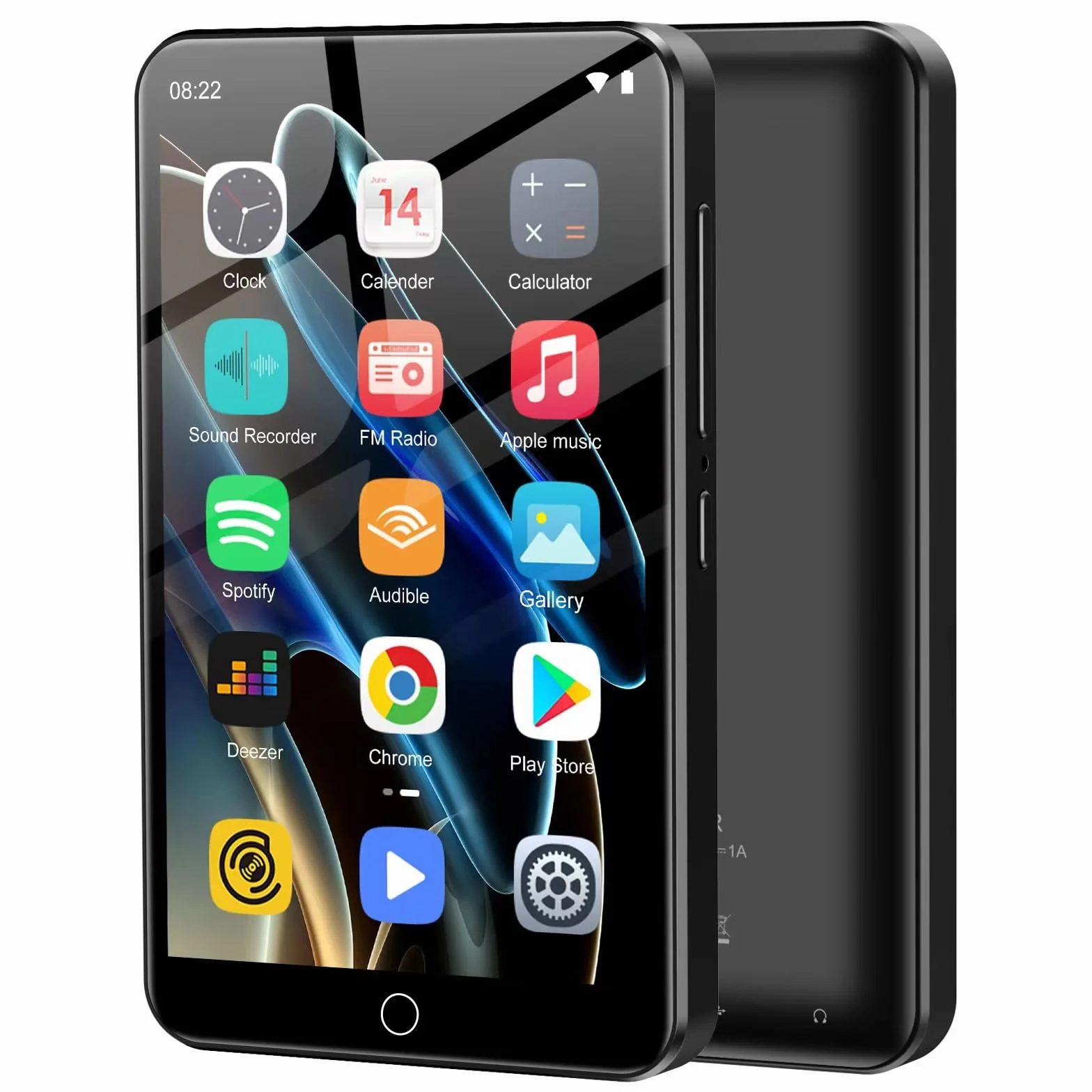 Reproductor MP3 con Spotify, ZAQE 80 GB MP3 Player con Bluetooth y WiFi, Reproductor MP3 con música de Amazon, Deezer, Pantalla táctil de 4 Pulgadas, Reproductor MP4 para niños