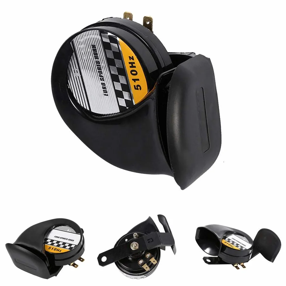 Universal Snail Horn Speaker 115DB 510Hz 12V 3.5A Mini Electronic Air Horn for Motorcycle