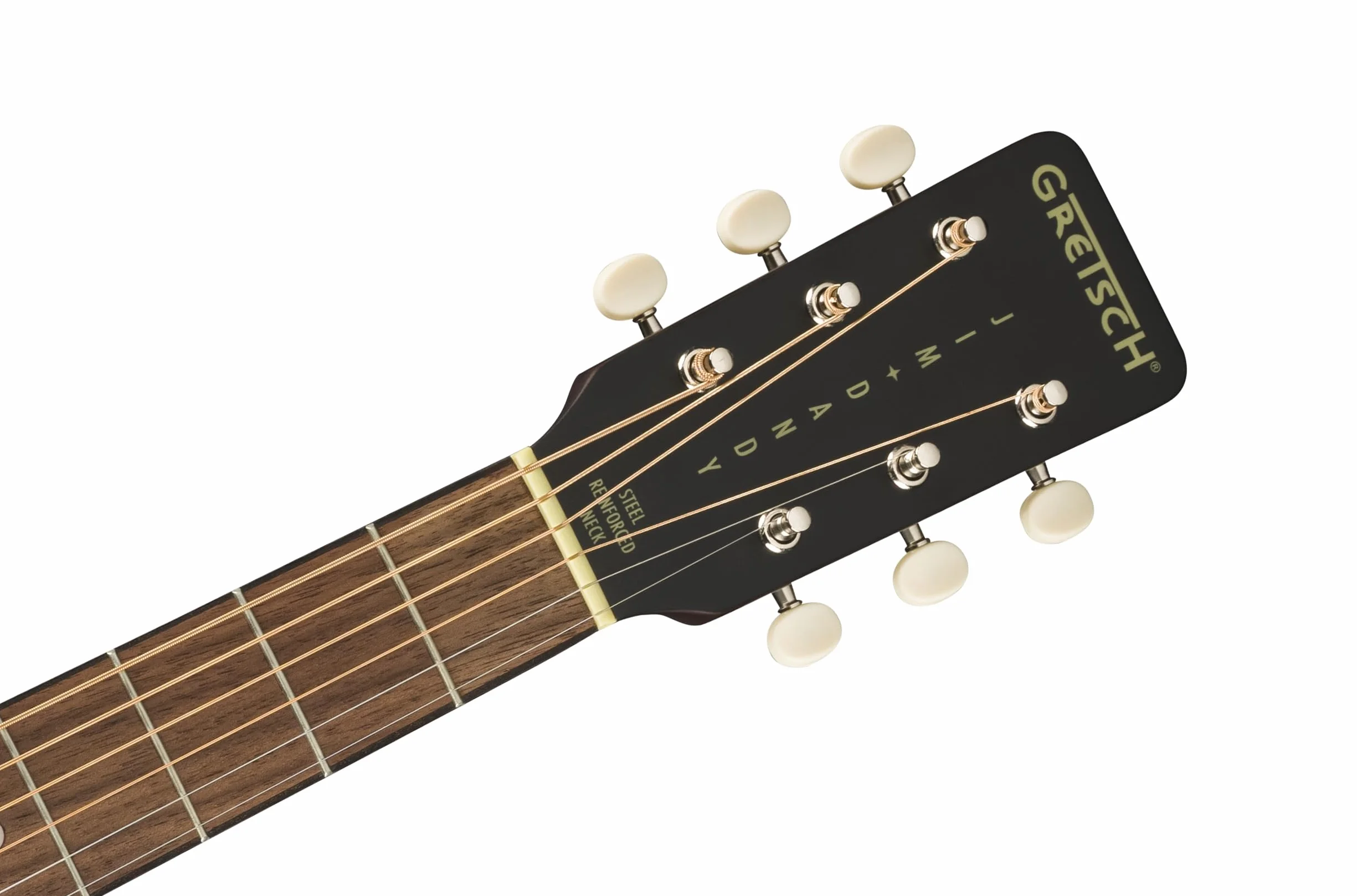 Gretsch Jim Dandy Deltoluxe Parlor Acoustic Guitar, Walnut Fingerboard, Tort Pickguard, Black