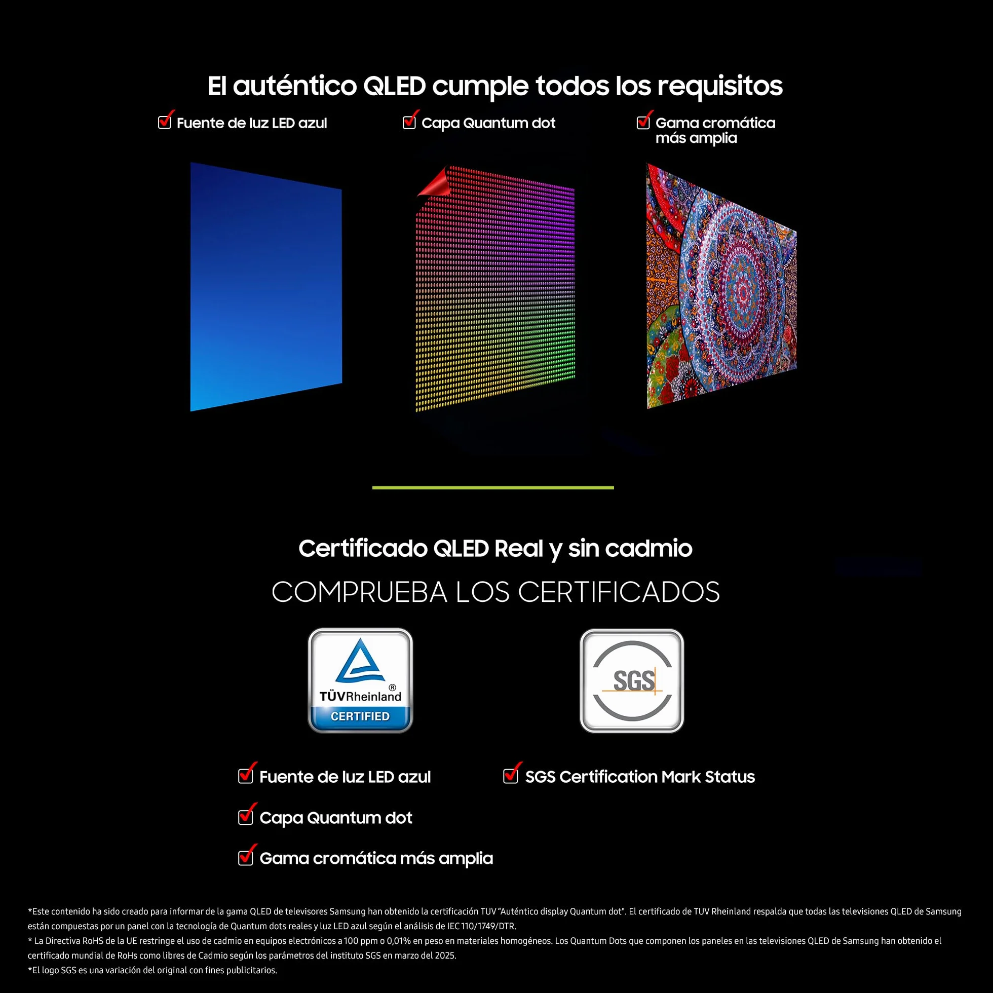 Samsung TV 65 Pulgadas QLED QE1F 4K Smart TV con Vision AI, 100% Volumen de Color con Quantum Dot