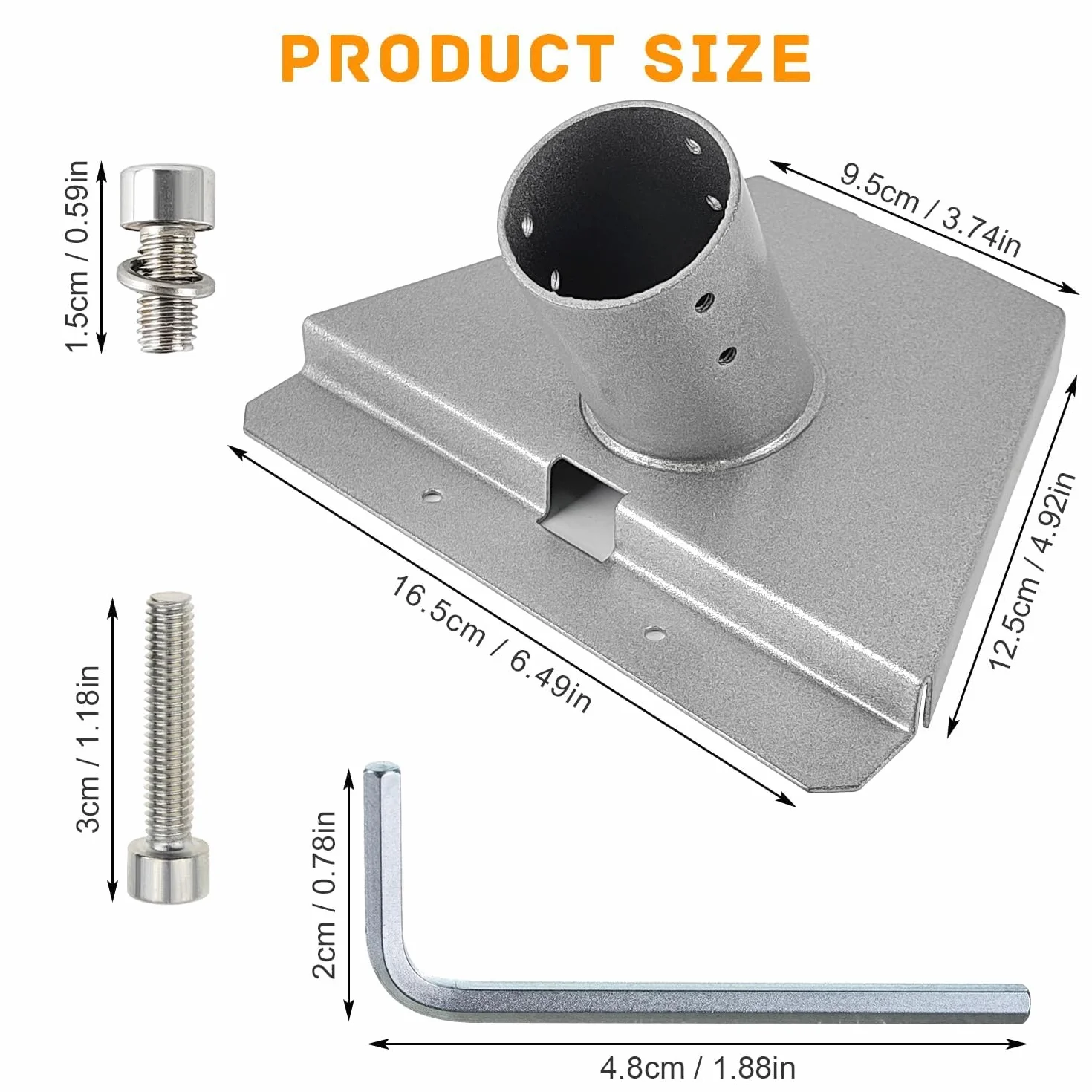 Soporte para Starlink Gen 3, Antena Internet Satelital, Kit de Montaje con Adaptador de Tubo y Base Fija