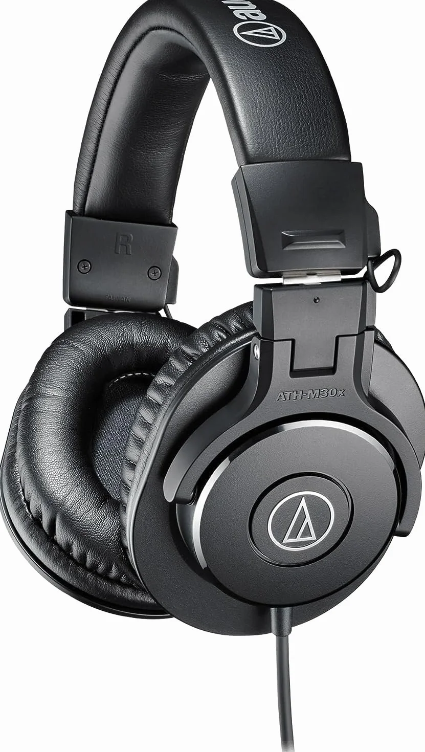 Audio-Technica M30x Auriculares Profesionales de Monitoraje Negro.