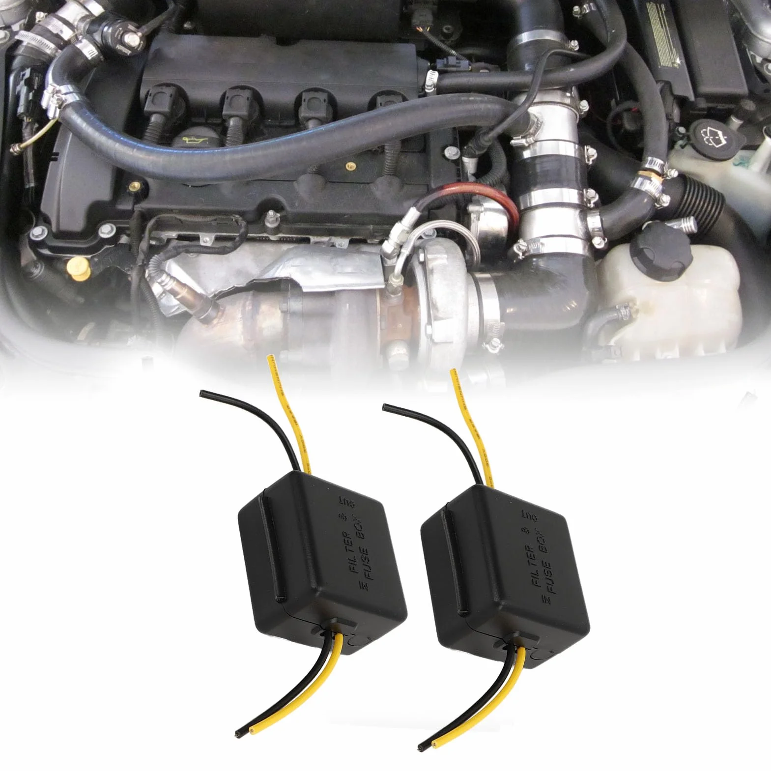 Filtro de Potencia para Automóvil Supresor de Aislamiento de Bucle de Tierra de Ruido Filtro de Ruido de Audio para Automóvil 12V Filtro de Audio Estéreo para Automóvil Reductor